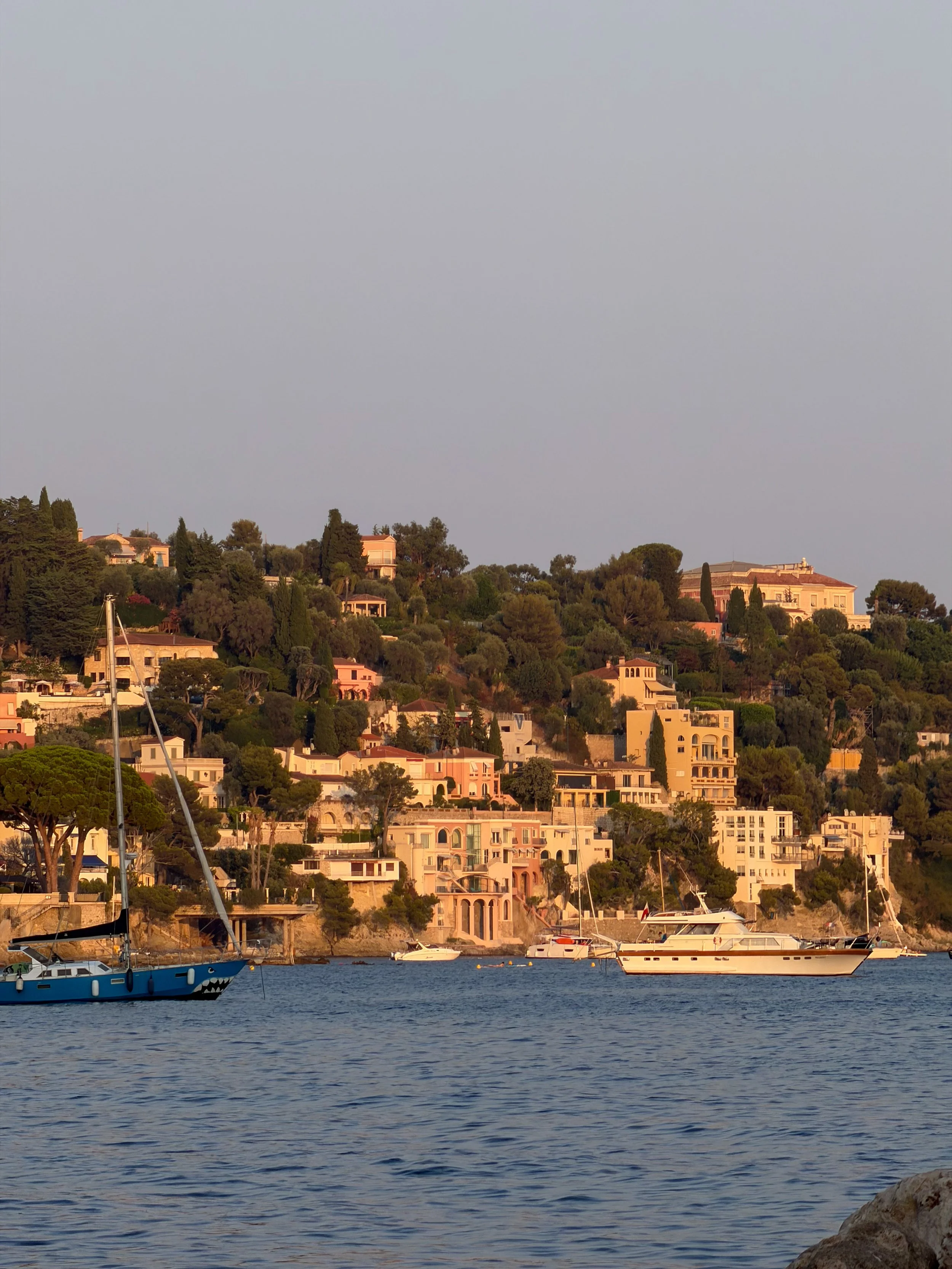 Luxury villas overlooking the sparkling waters of the French Riviera