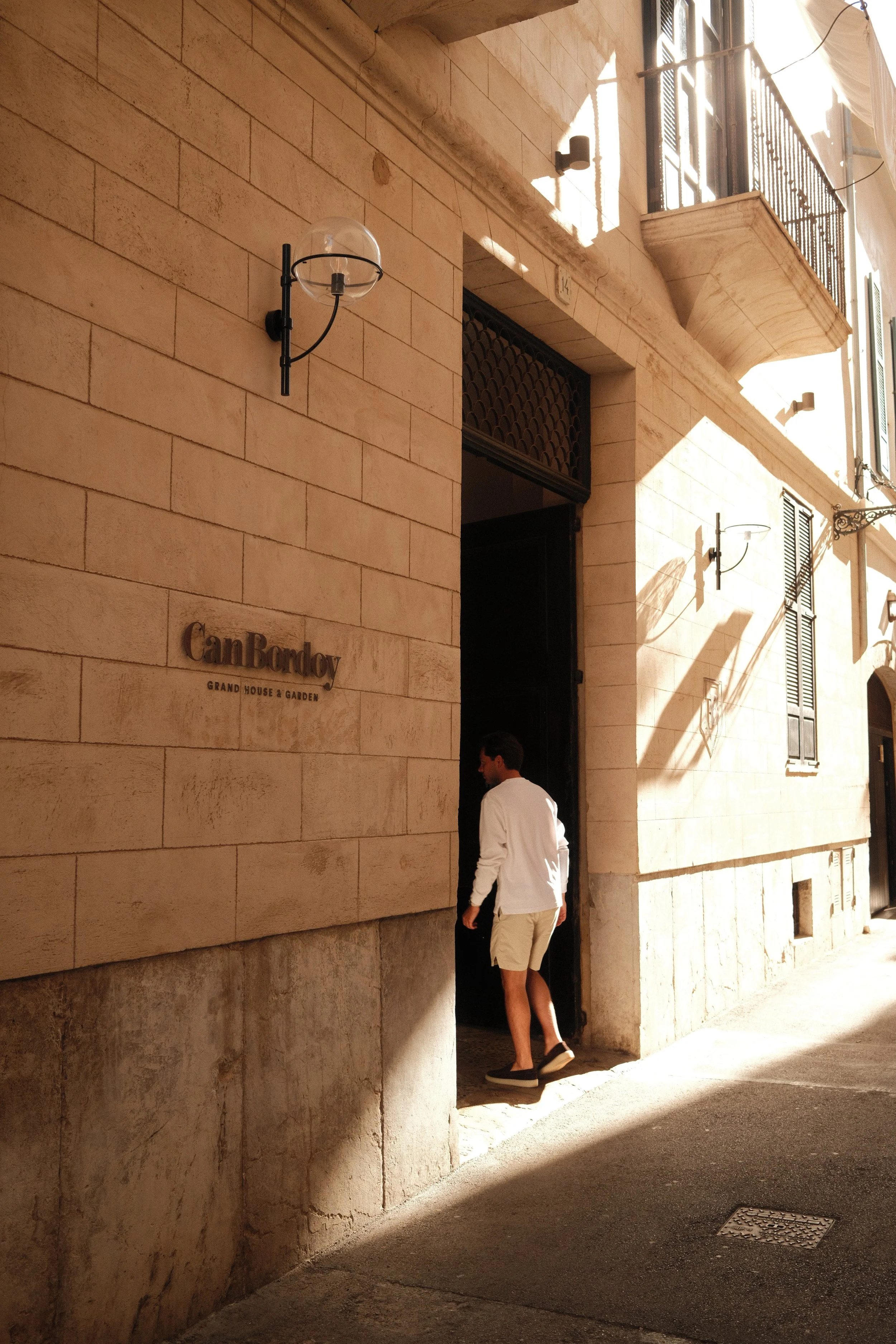 Entrance facade of Can Bordoy Grand House & Garden in Palma de Mallorca