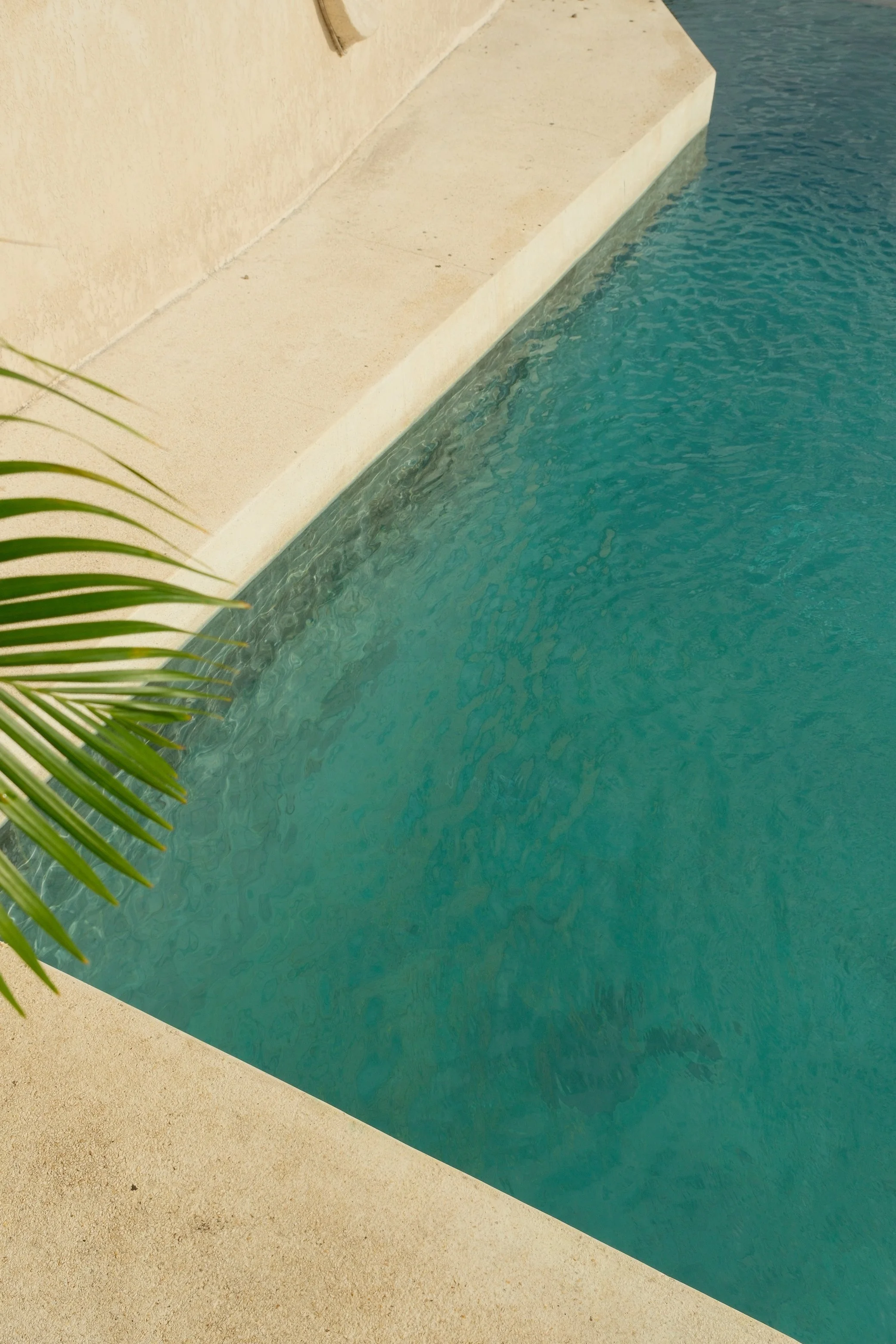 Serene infinity pool detail reflecting the peaceful atmosphere of the property