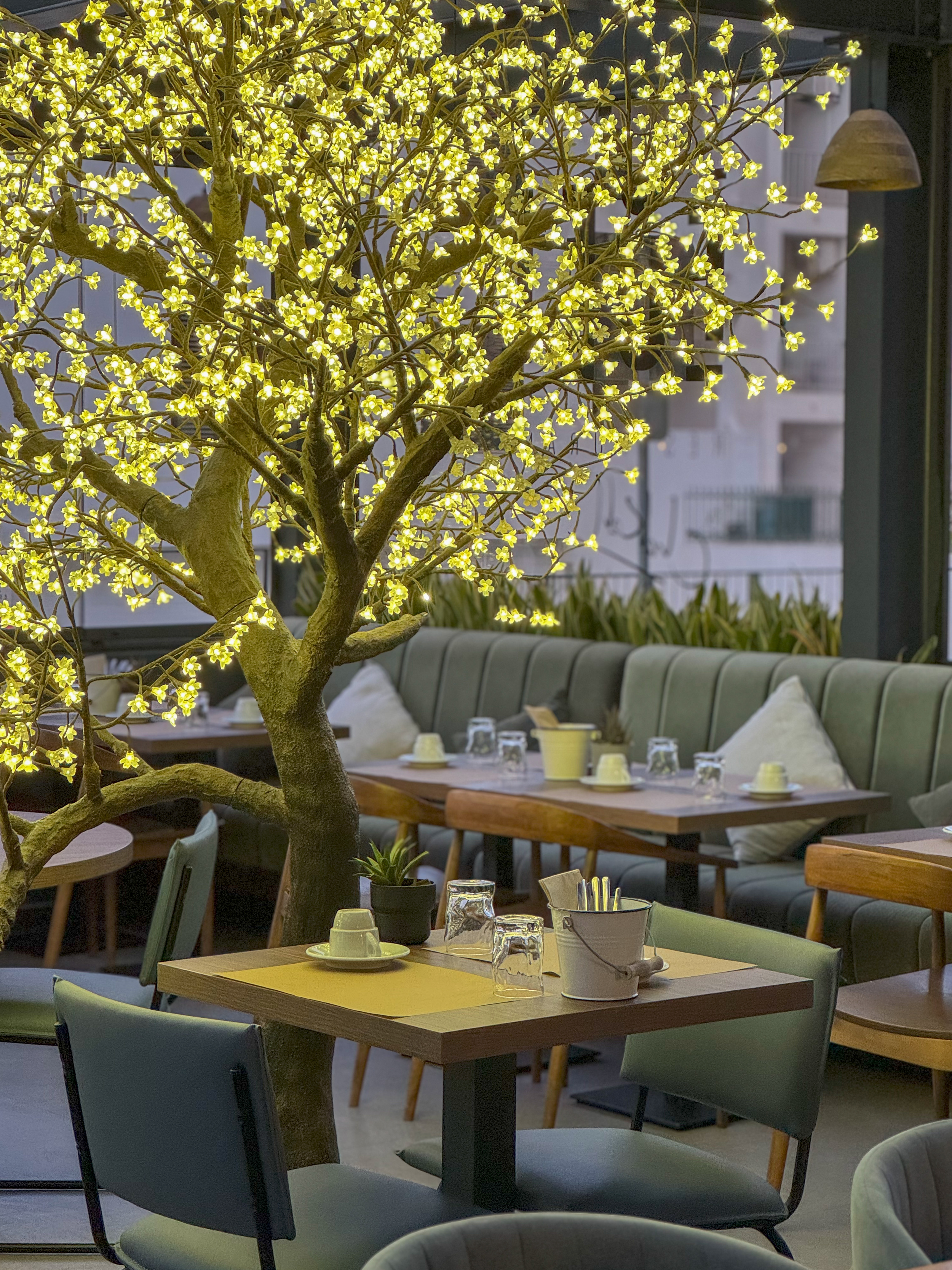 Contemporary restaurant with warm lighting and relaxed dining atmosphere at Pr1me Energize