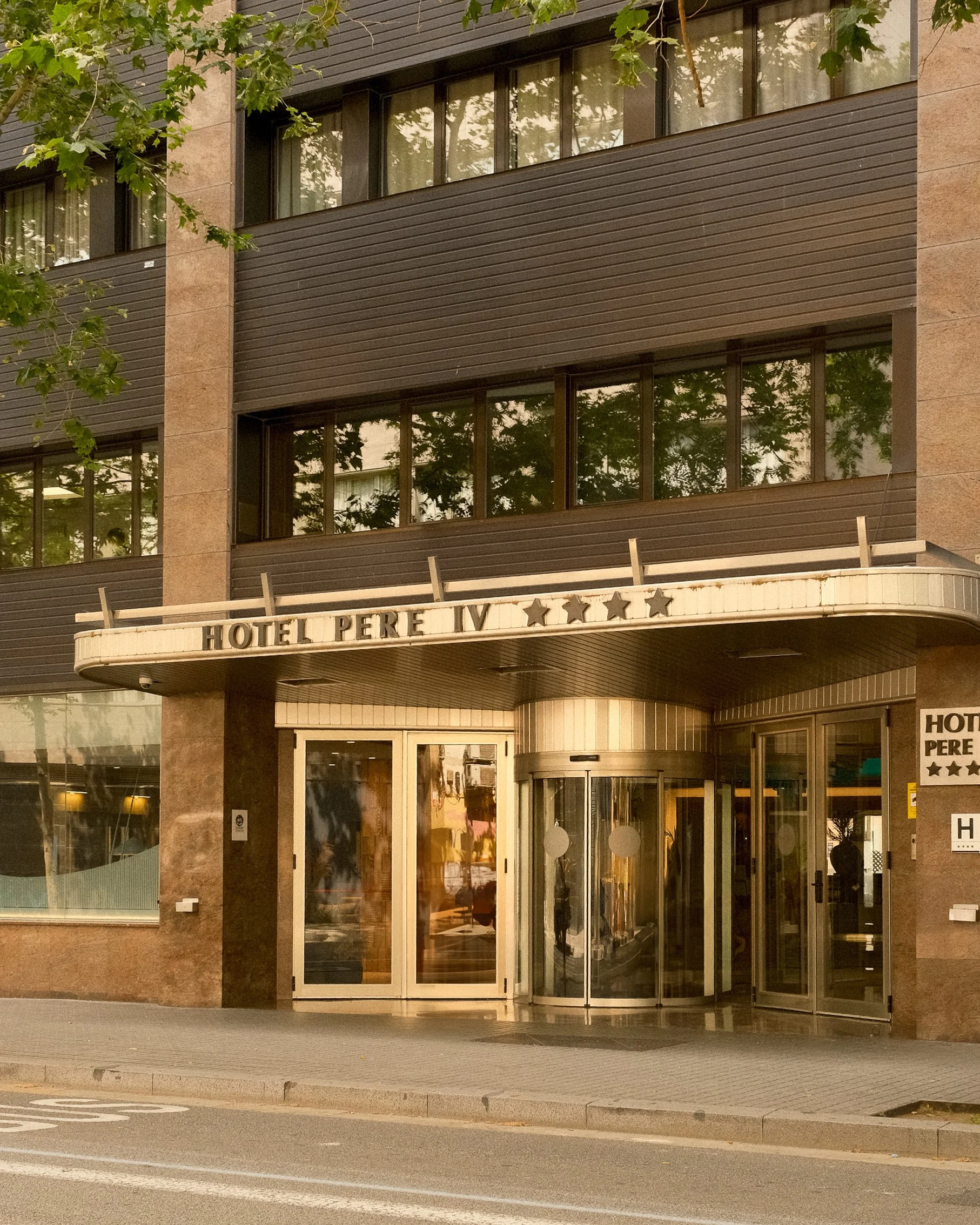 Main entrance of Sallés Hotel Pere IV in Barcelona’s Poblenou district
