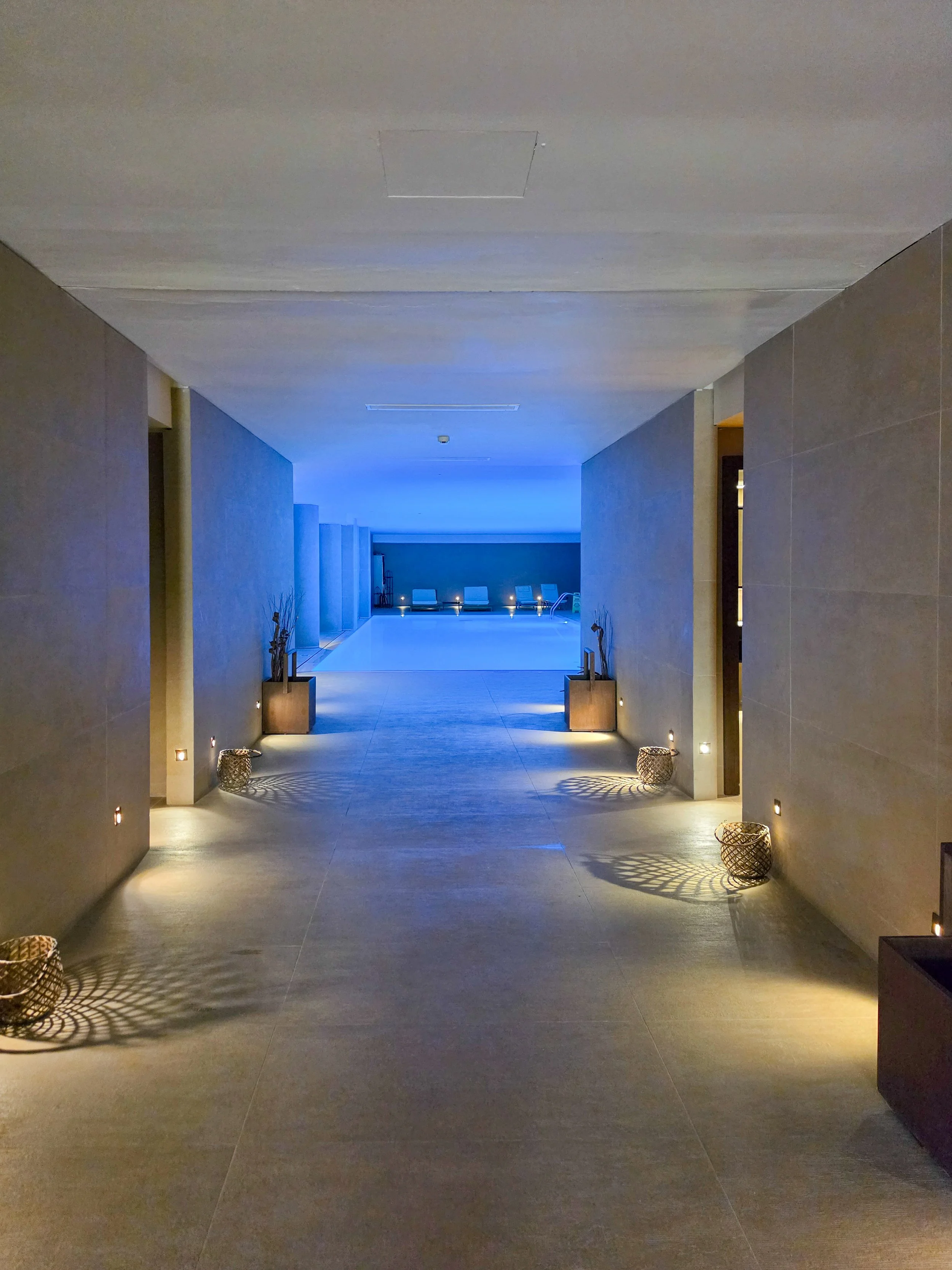 Peaceful spa entrance leading to a calming wellness retreat