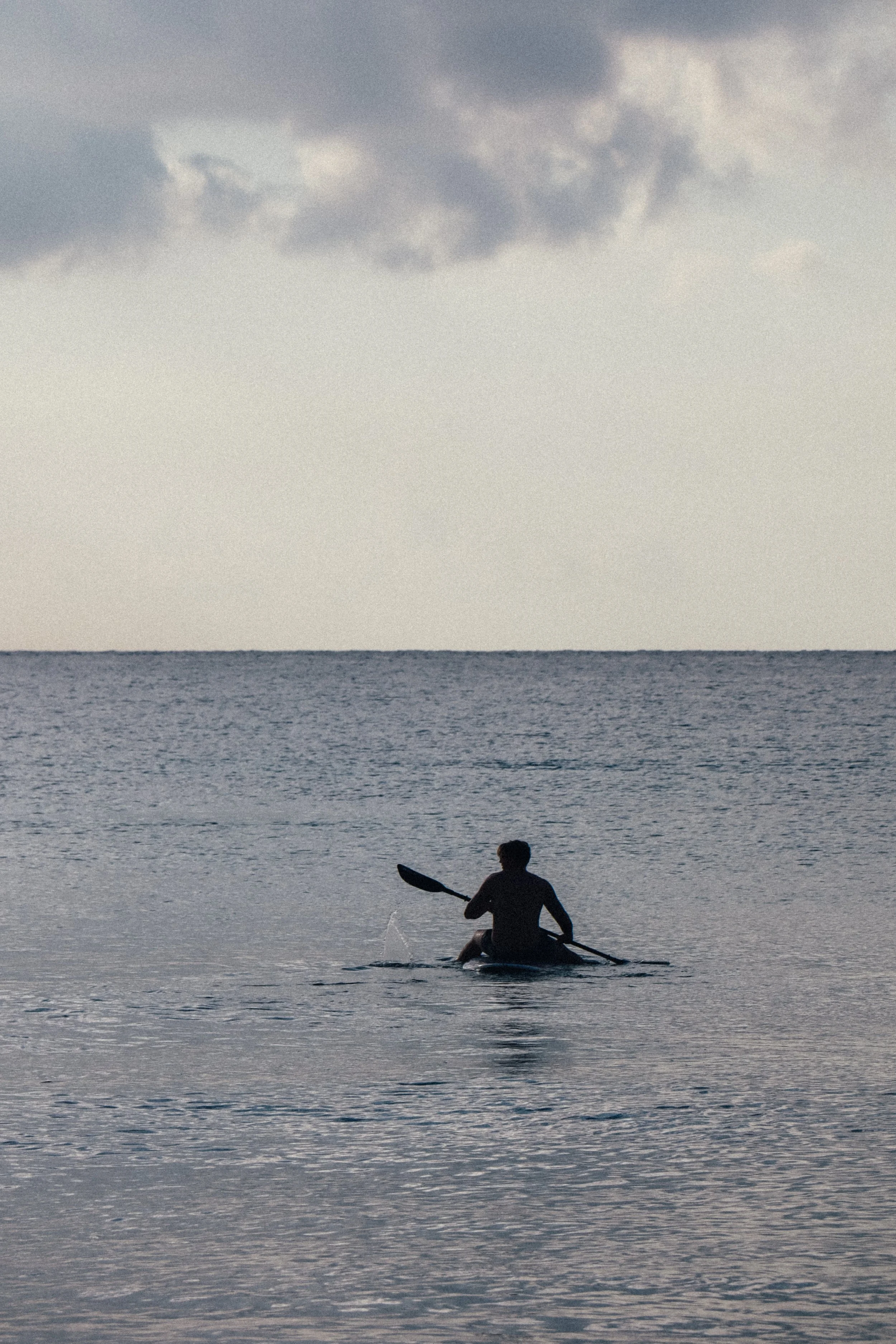Peaceful kayaking experience during a Caribbean sunset