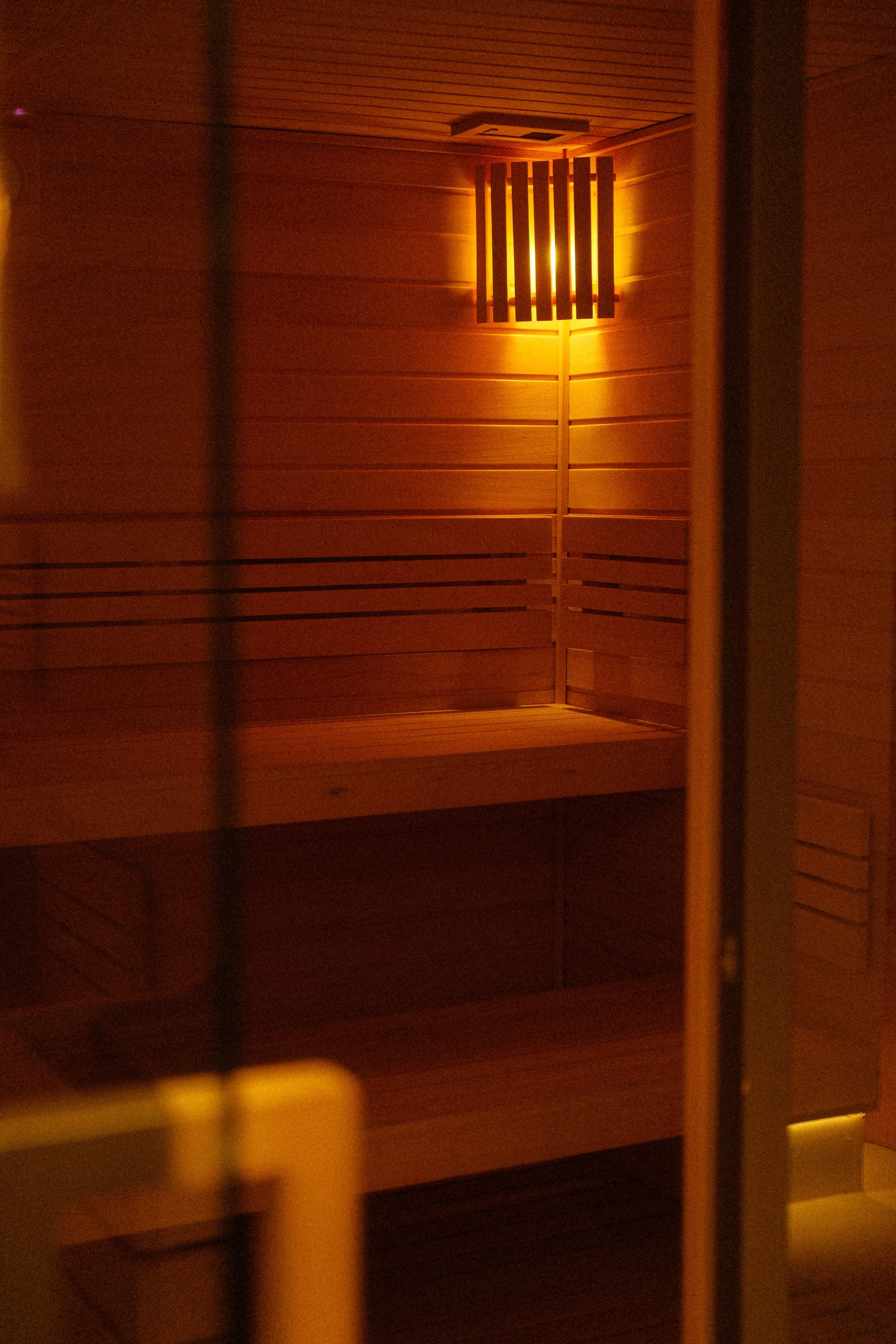 Warm and tranquil sauna offering a relaxing wellness experience