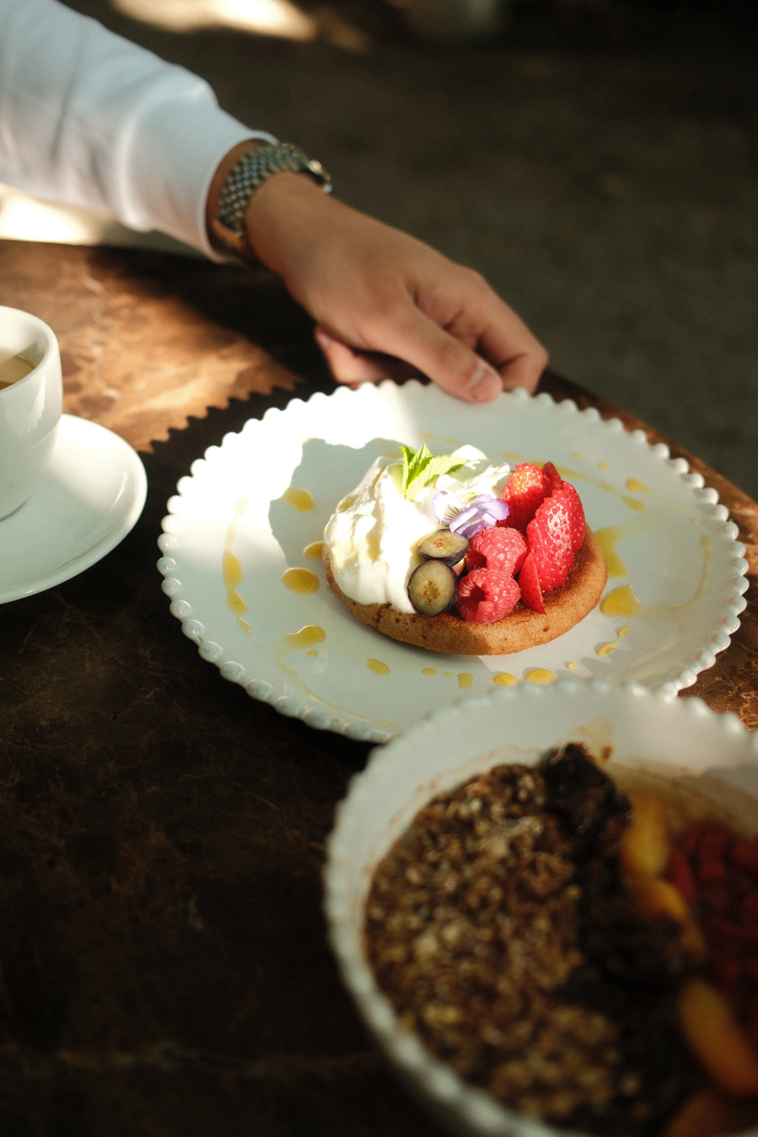 Mediterranean breakfast served at Can Bordoy Grand House & Garden in Palma