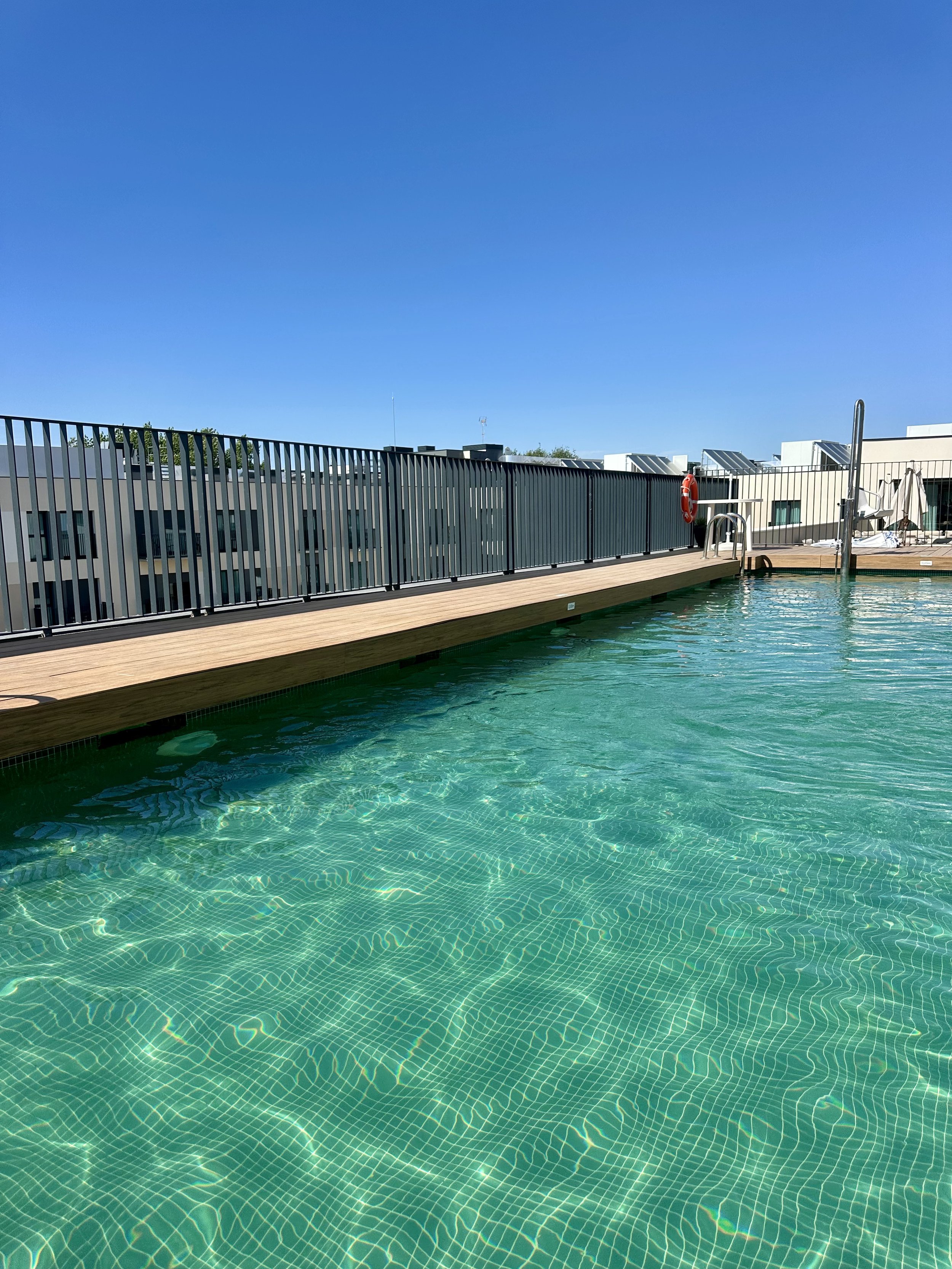 Rooftop swimming pool offering a relaxing escape above the city