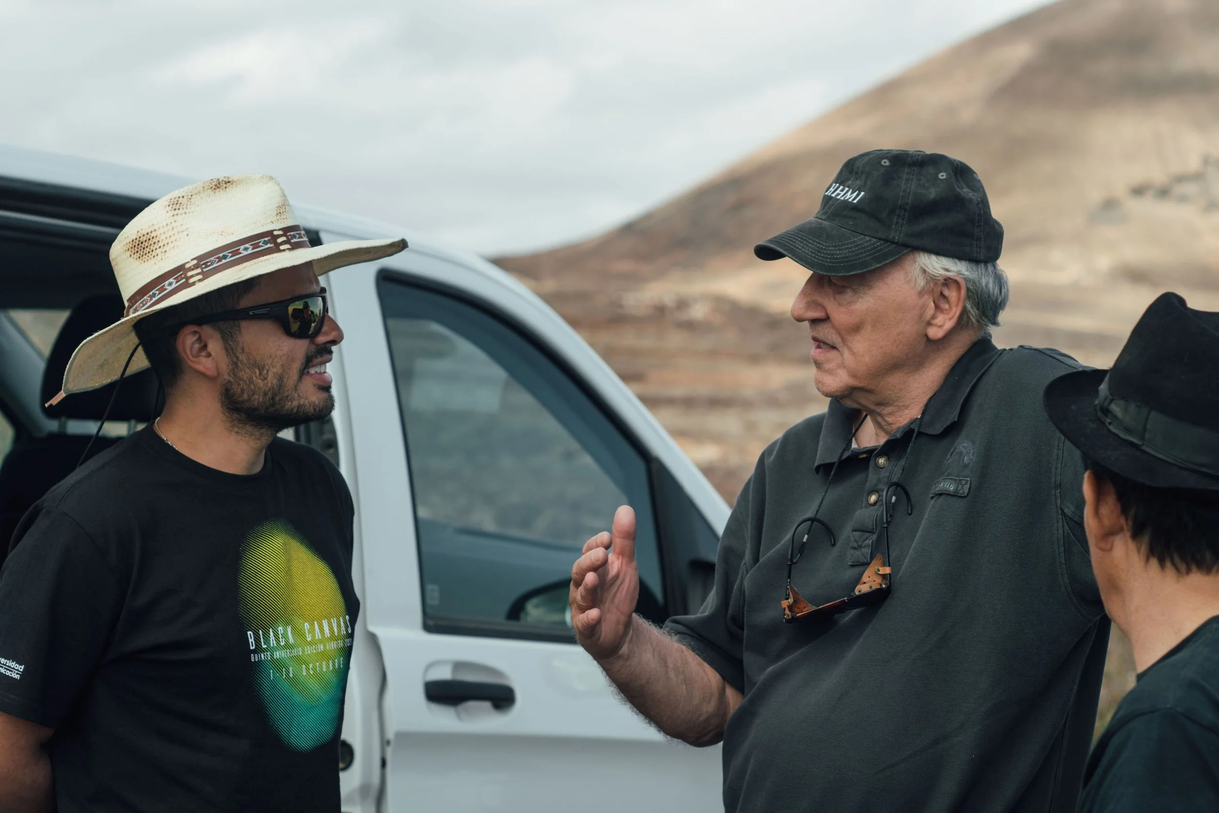 Augusto De Alba y Werner Herzog en el rodaje de Ixtlahuacán - Una película de Augusto De Alba / Amaremio