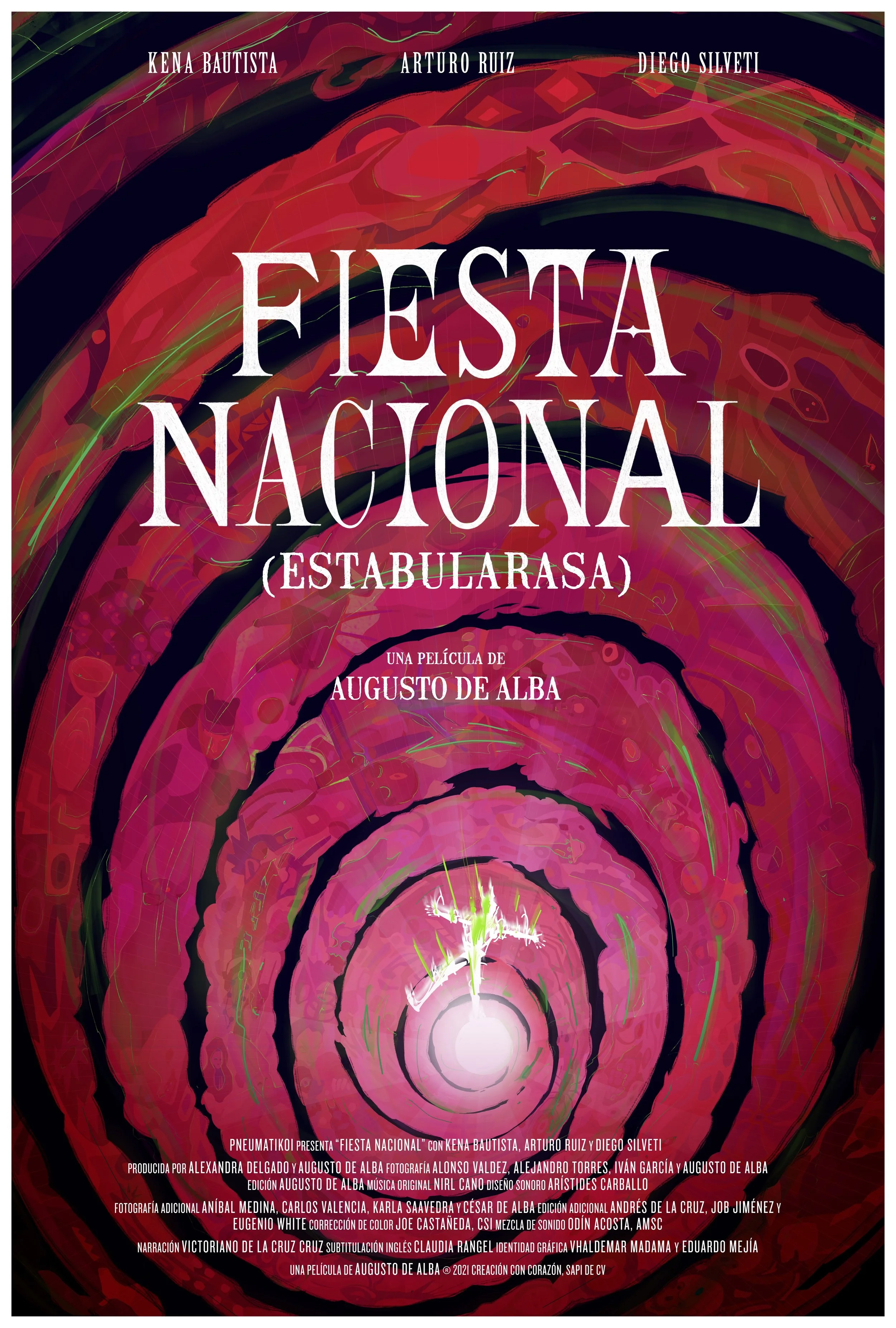 Cartel Fiesta Nacional - Un largometraje de Augusto De Alba
