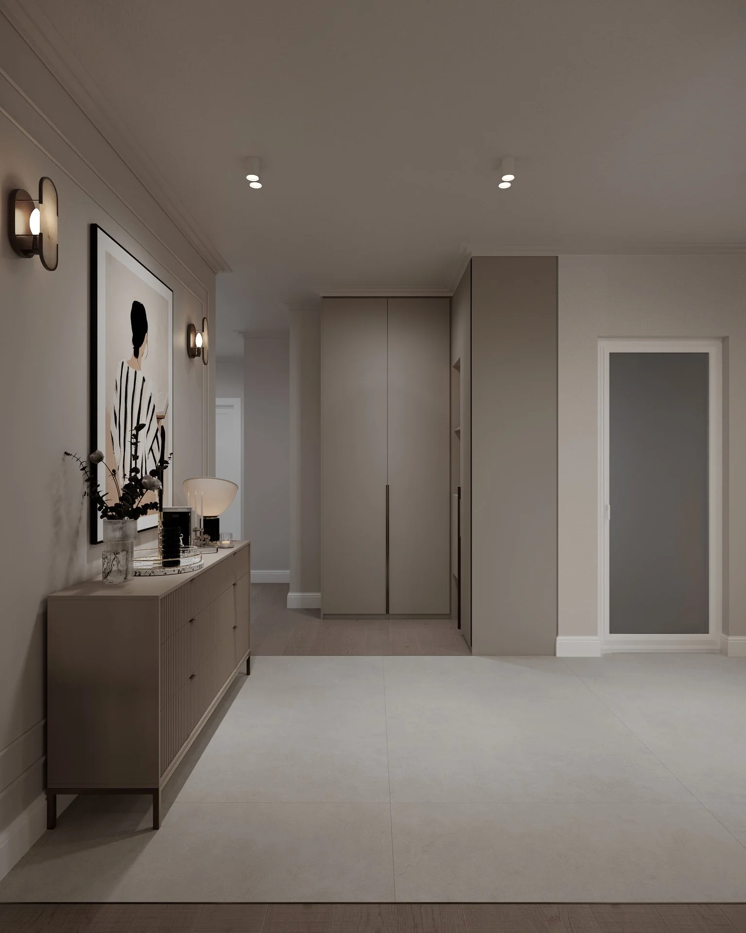 Detaliu decorativ hol casă contemporană — 150mp Dej, ALTO Design
