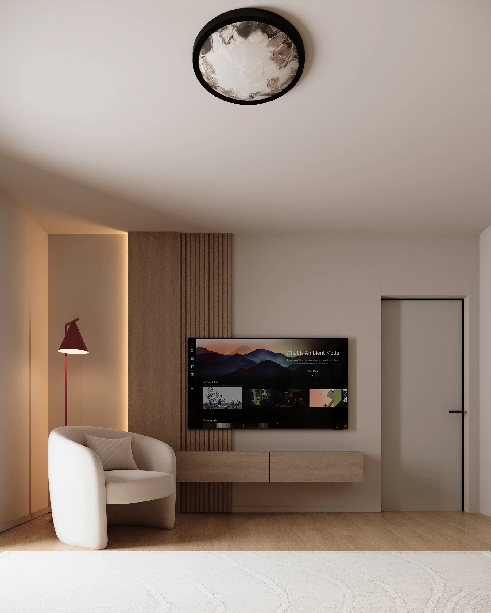 Design Interior Dormtior - Perete TV