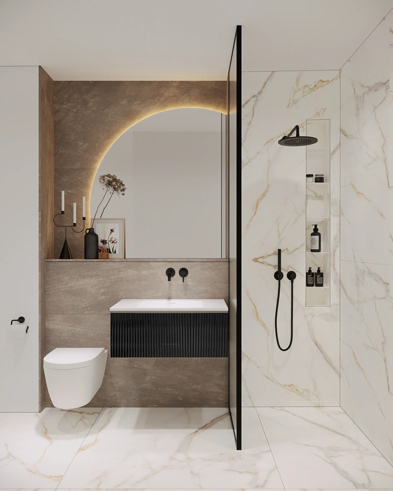 Design interior Cluj - Baie Modernă realizată de designerii de interior Alto Desing