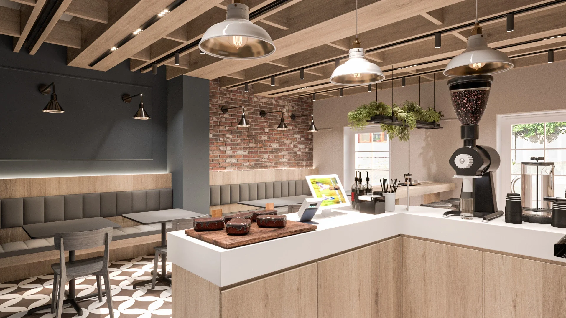 Design interior pentru restaurant italian premium realizat de echipa Alto Design