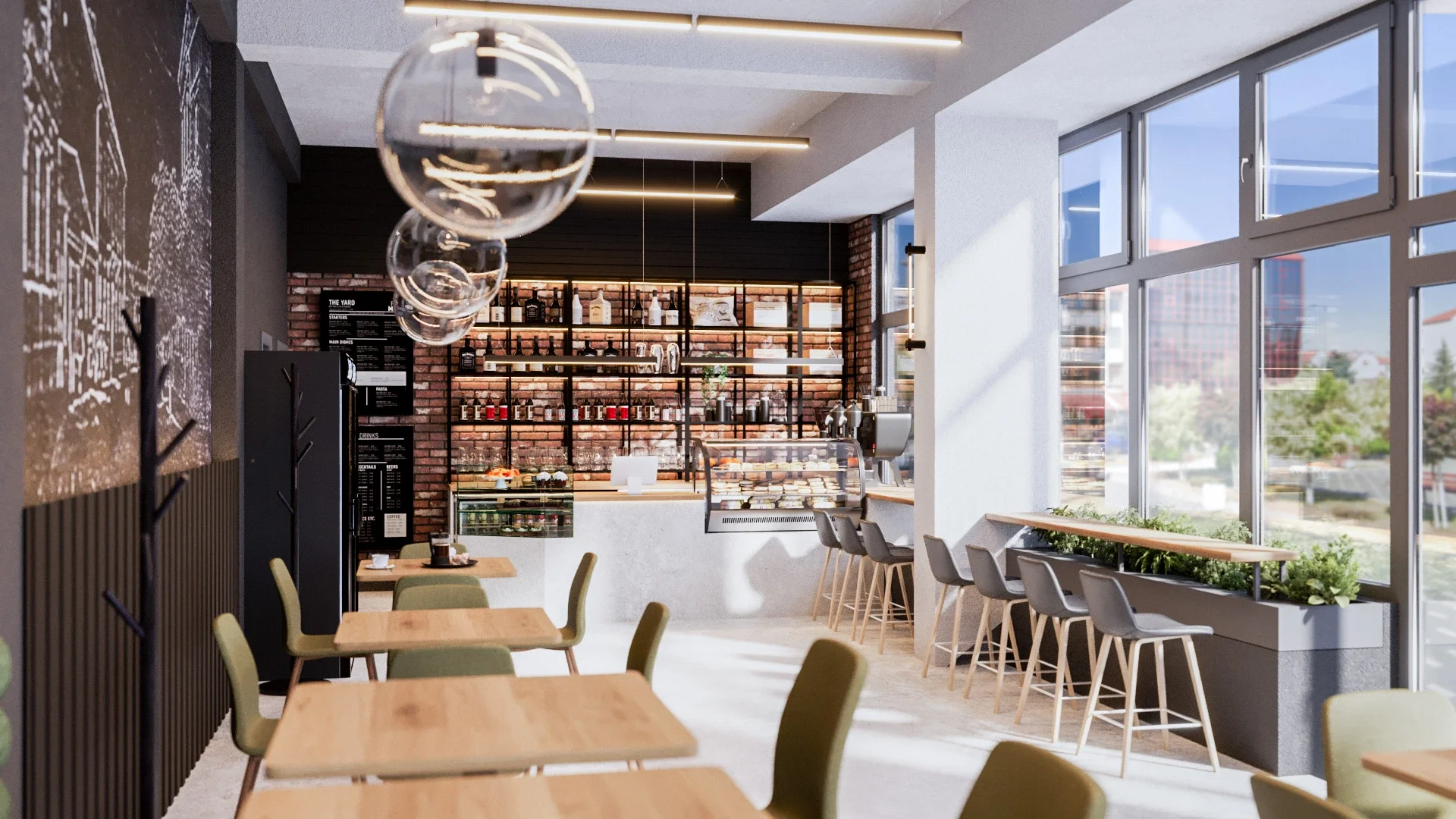 Design interior Cluj - Proiect Comercial Concrete Bistro realizat de designerii de interior ALTO Design