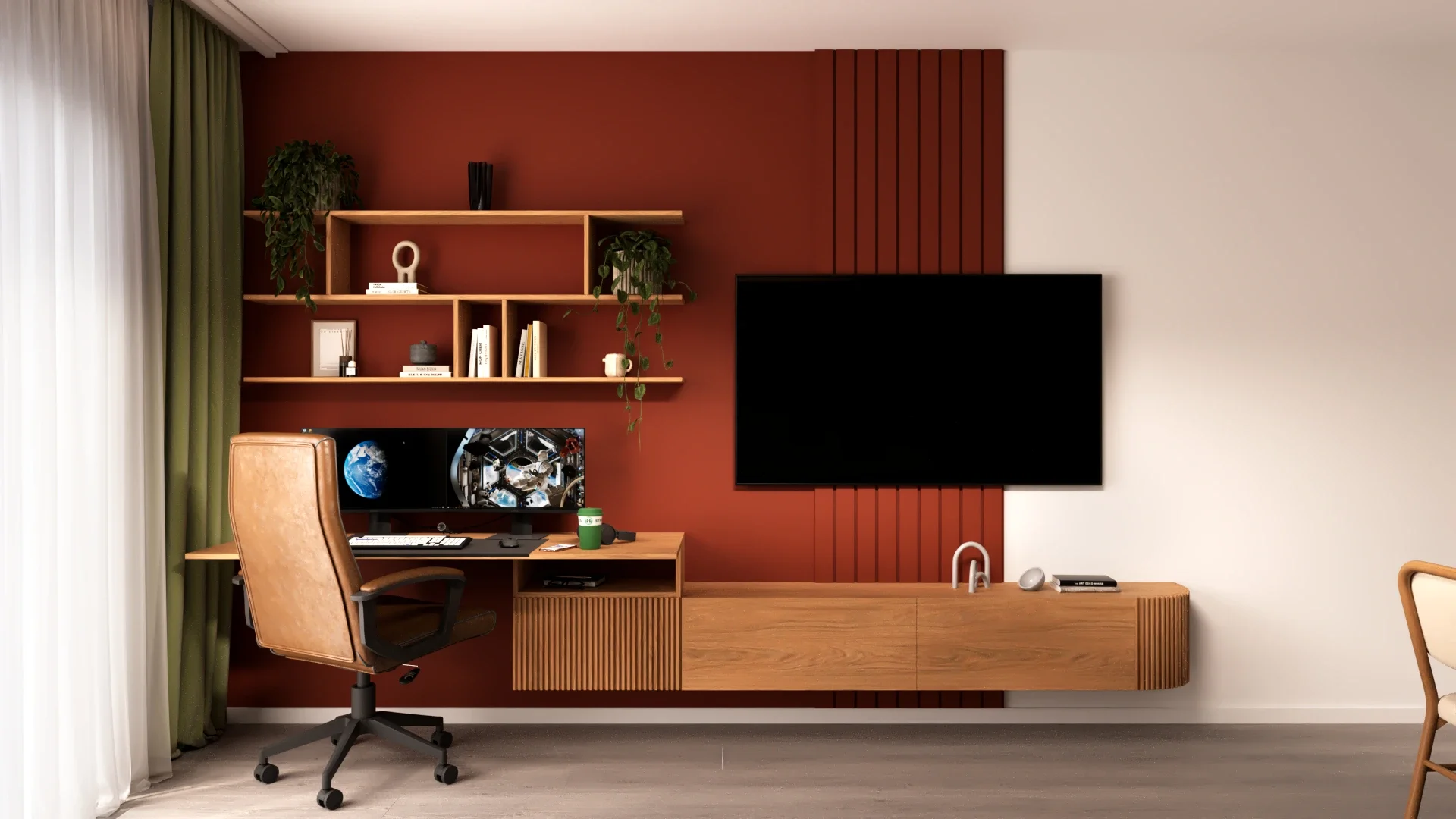 Design interior apartament compact cu living aerisit și estetică modernă