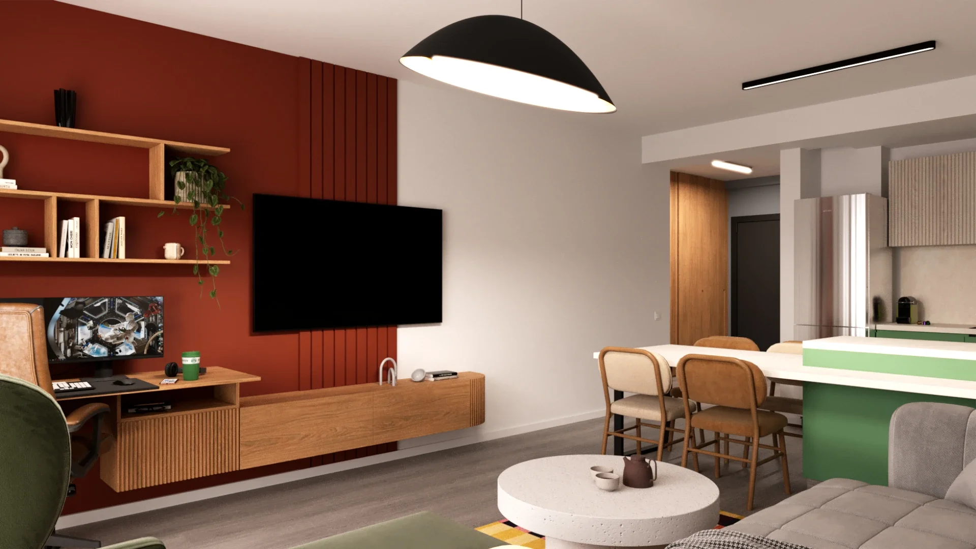 Design interior în Cluj pentru un apartament modern cu suprafata redusa