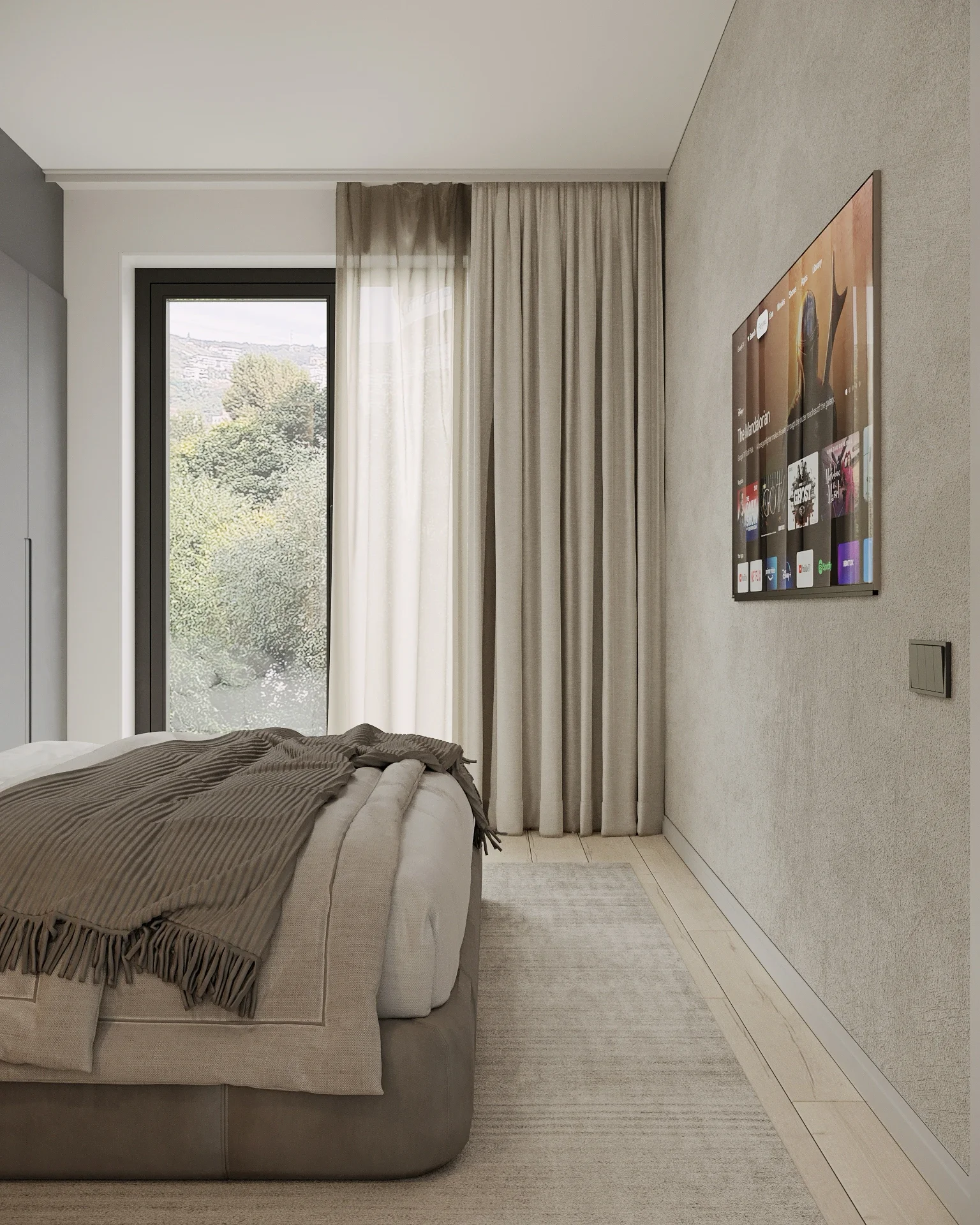 Design Interior Cluj - Dormitorul Apartamentului R., realizat de designerii de interior ALTO Design