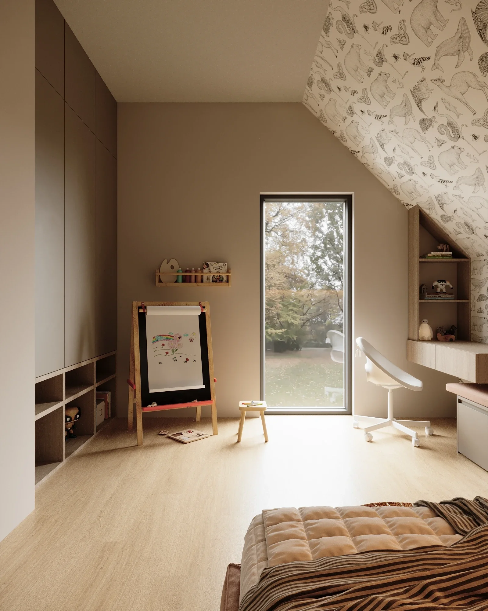 Design interior modern camera copil - Casa P.