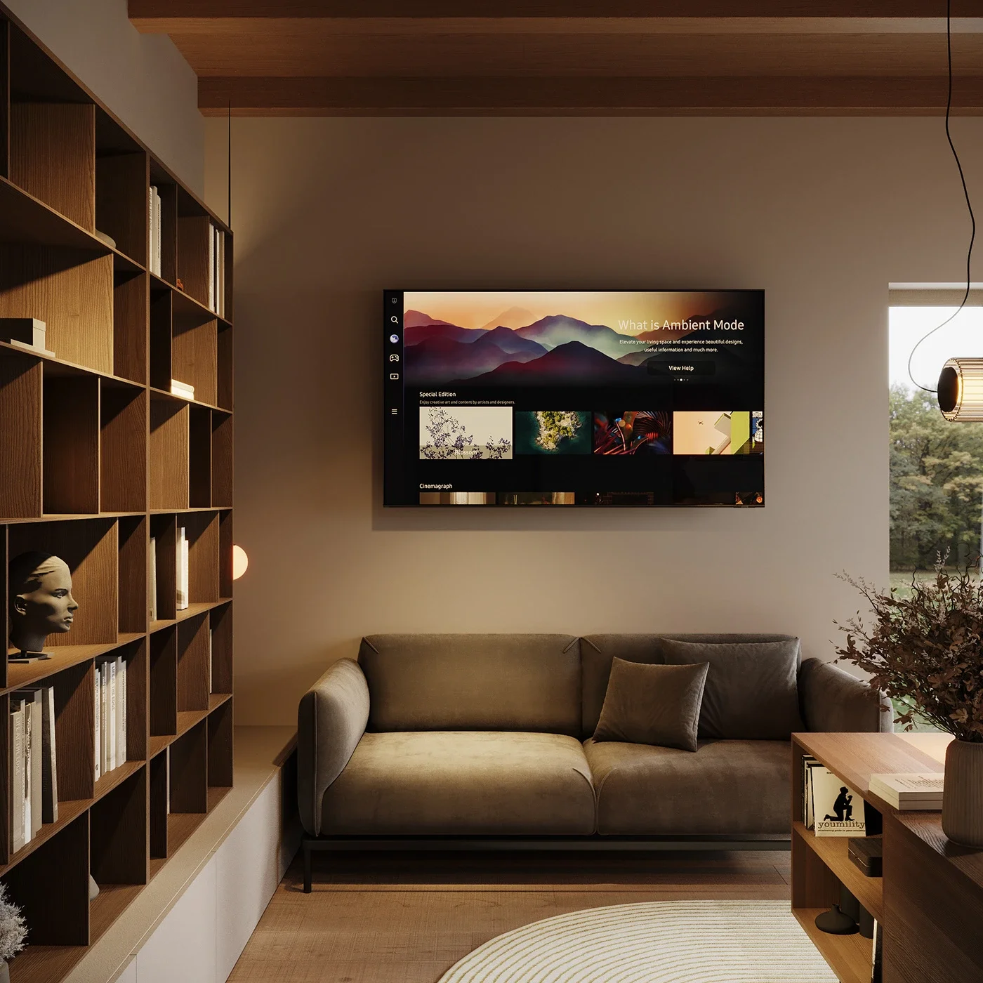 Design interior Cluj - Spațiu de lucru contemporan cu TV integrat și organizare funcțională — proiect Birou AB