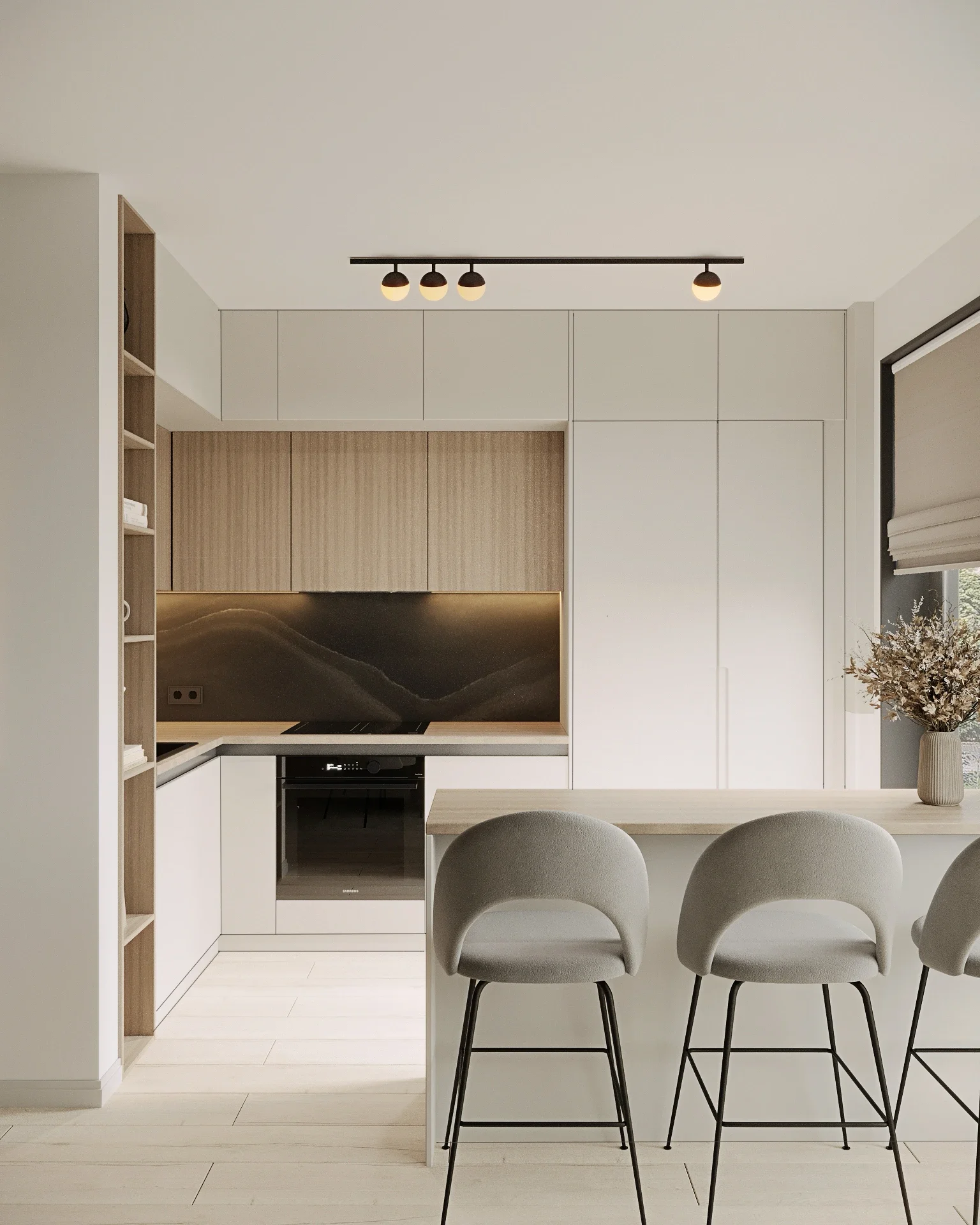 Design interior Cluj - Bucătărie Open Space din Apartament R..