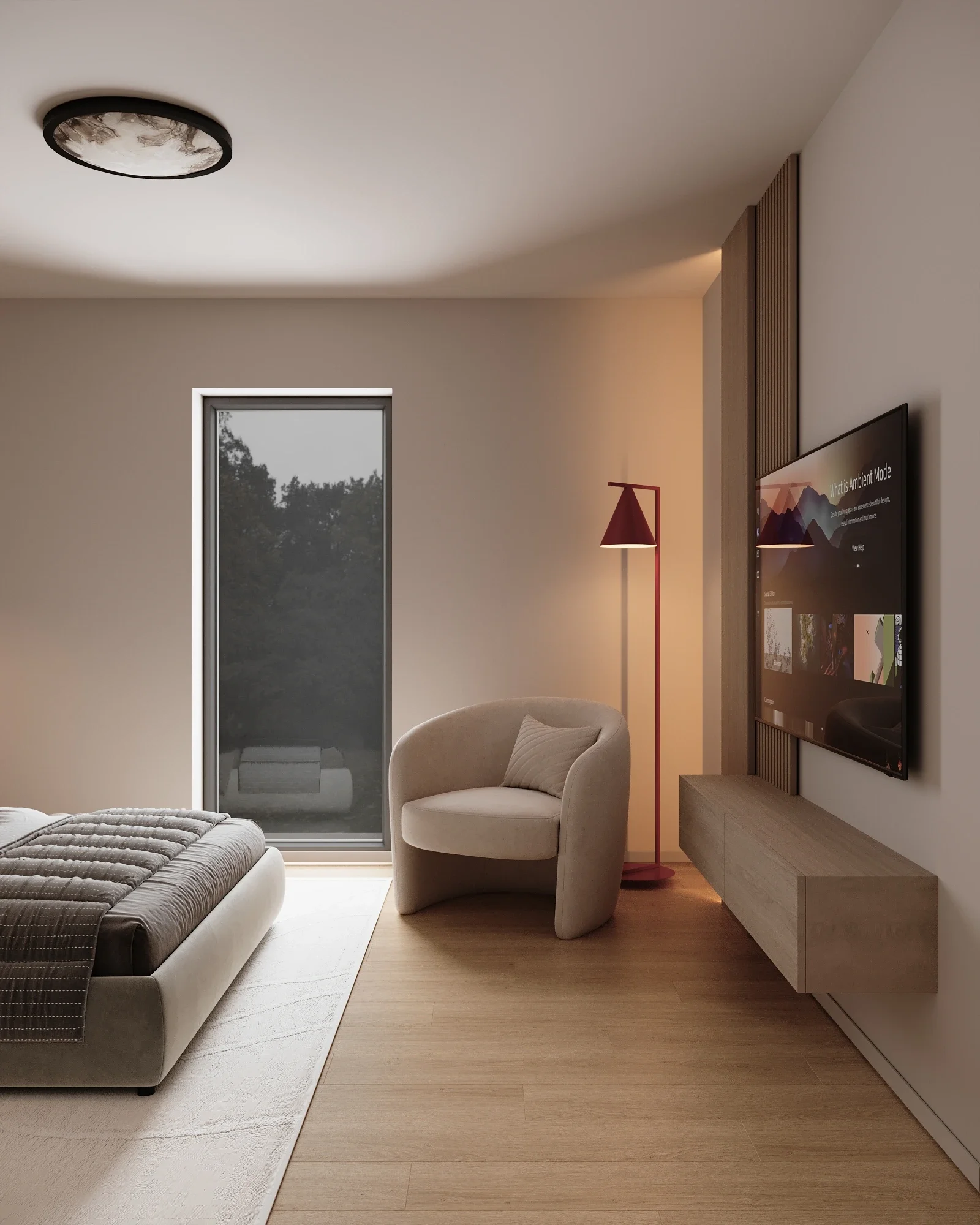 Design interior dormitor - zona de relaxare