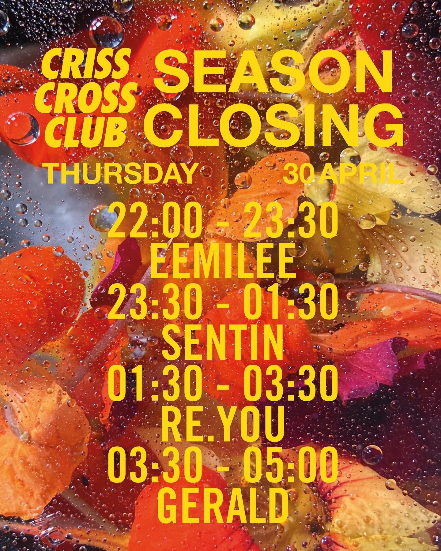 Tonight&rsquo;s the night! Timetable is here 🪩 come early, stay late. SEE YOU TONIGHT!

A few tickets left via link in bio.