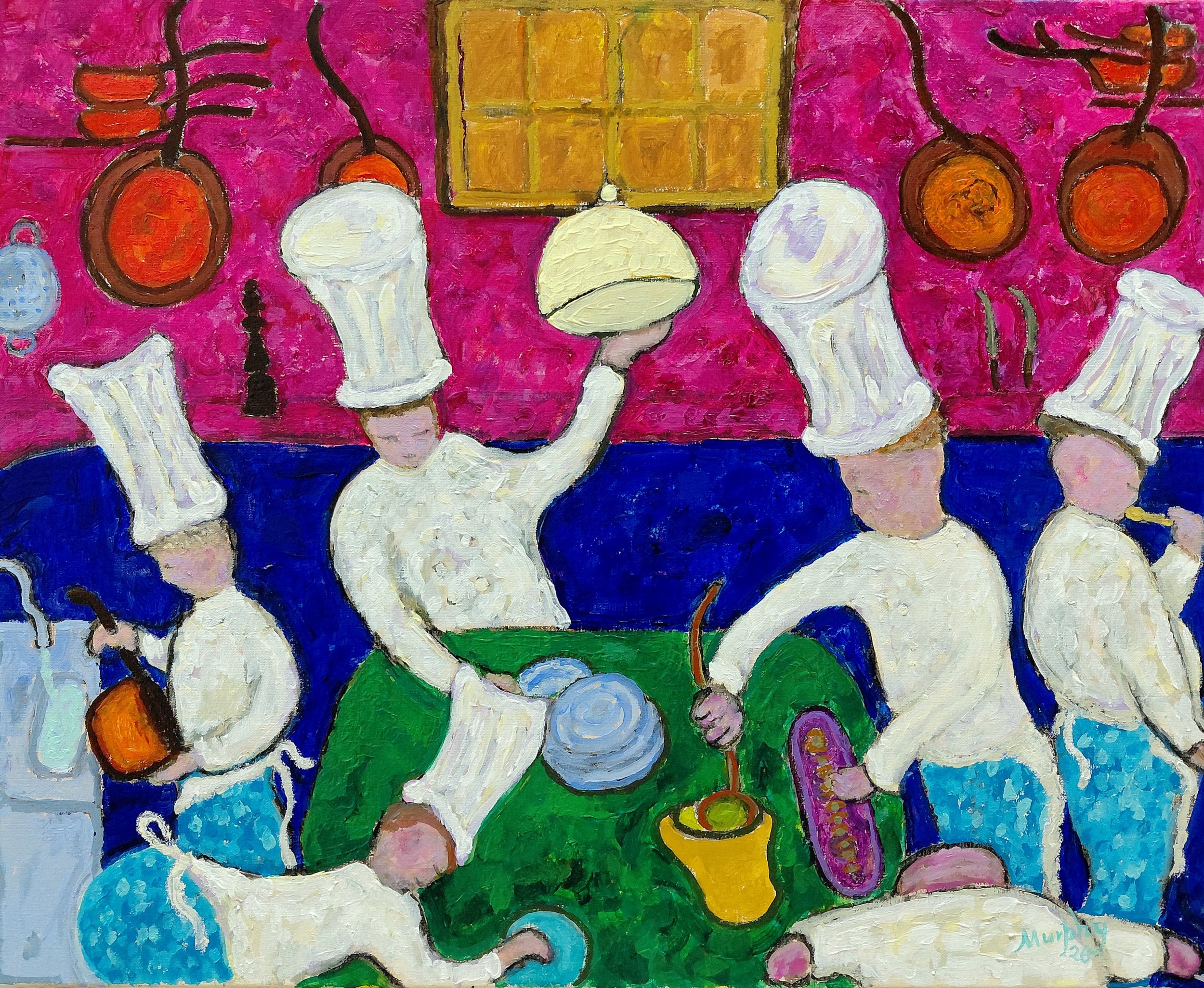 The Chefs, 2026, Oil on canvas, 60 x 73 cm, £10,000