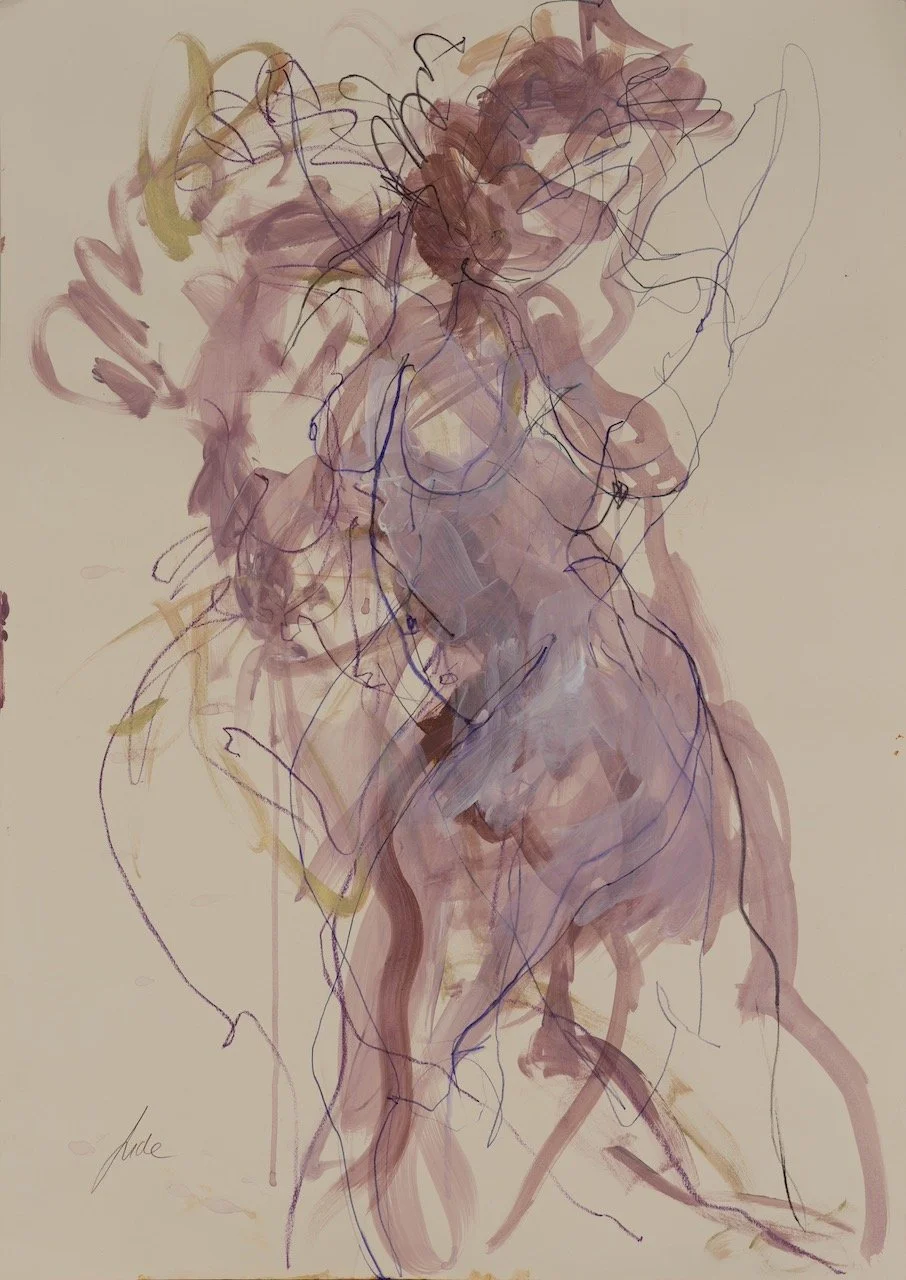 Sarita's Joy, 2026, Acrylic and mixed media on paper, 90 x 65 cm, £950
