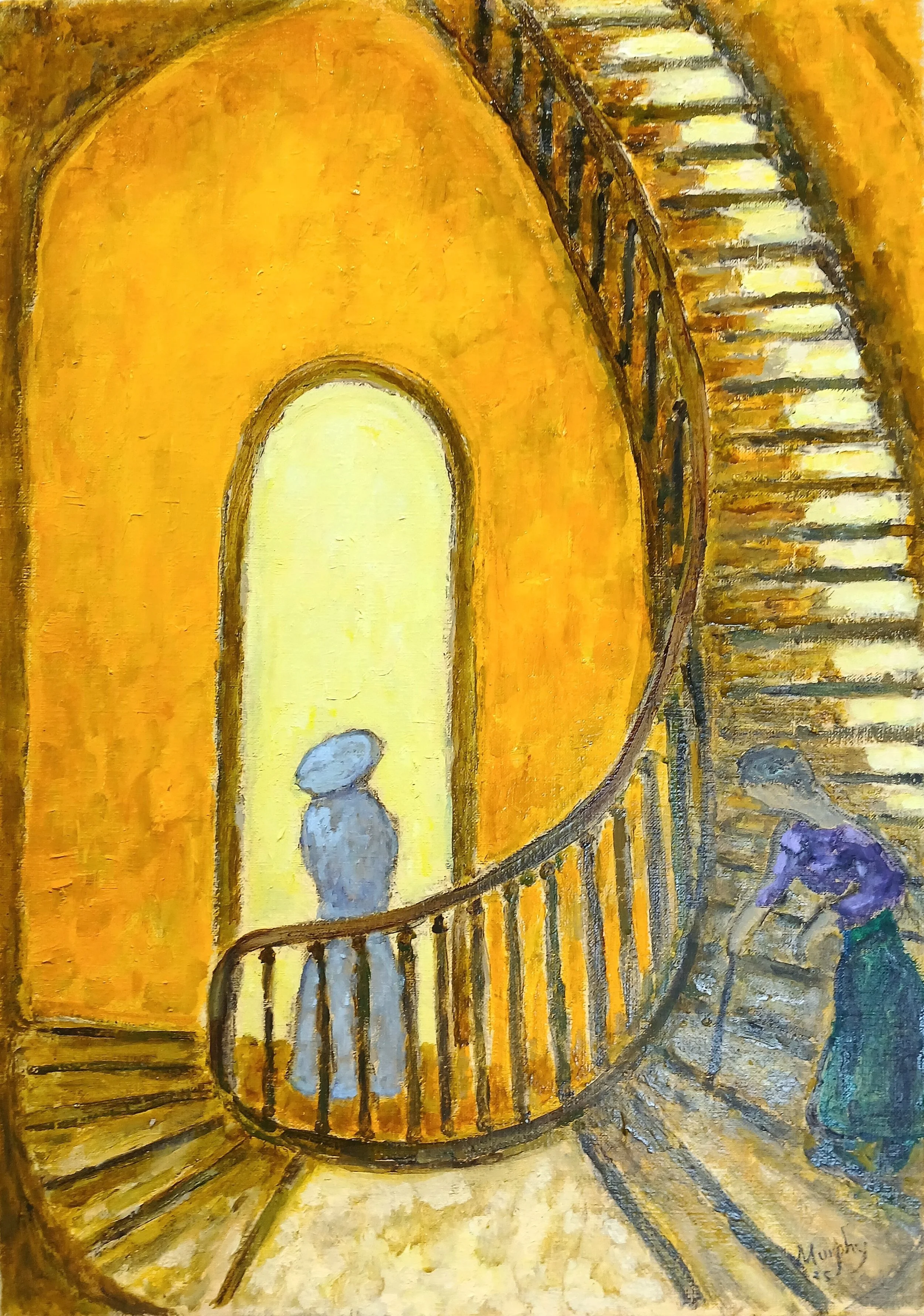 Dublin Staircase, Oil on canvas, 65 x 46 cm, £7,500