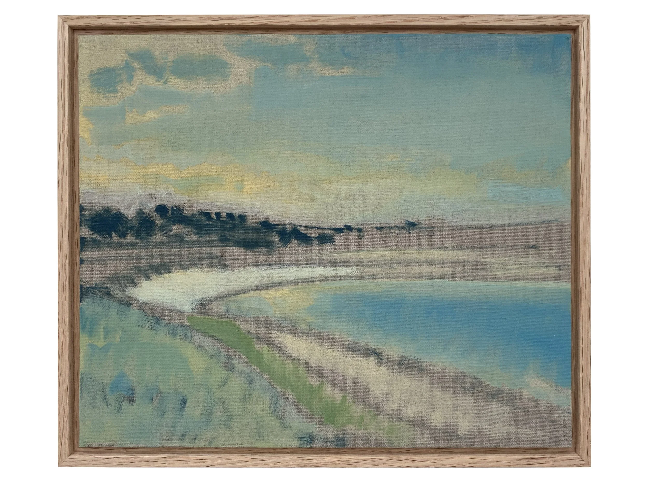 SOLD: 'Gimble, Tresco, Isles of Scilly', 2026, Oil on Linen Canvas Board in Oak Frame, 25 x 30 cm