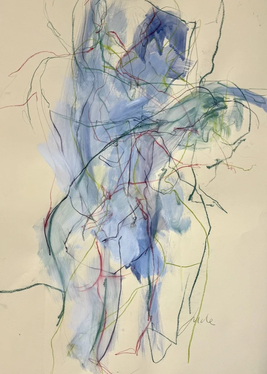 Alberto's Stretch, 2025, Acrylic and mixed media on paper, 90 x 65 cm, £890