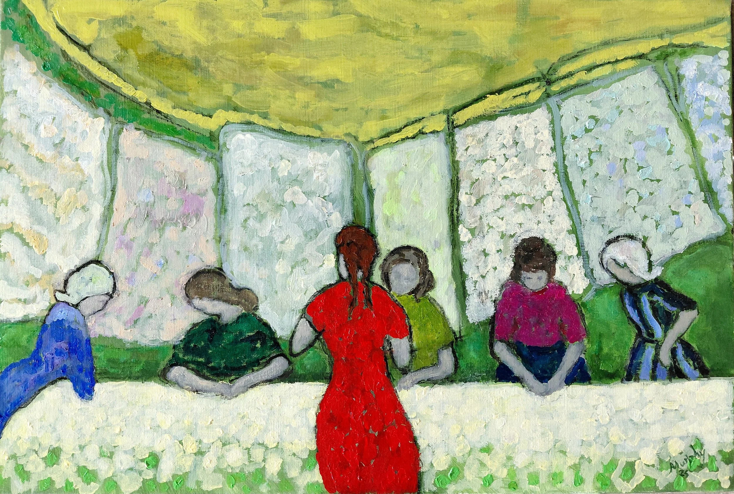 Les Blanchisseuses, Oil on canvas, 50 x 73 cm, £8,500