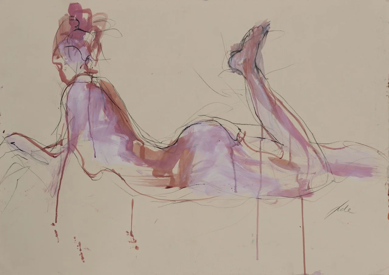 Rebecca, 2026, Acrylic and mixed media on paper, 90 x 65 cm, £950