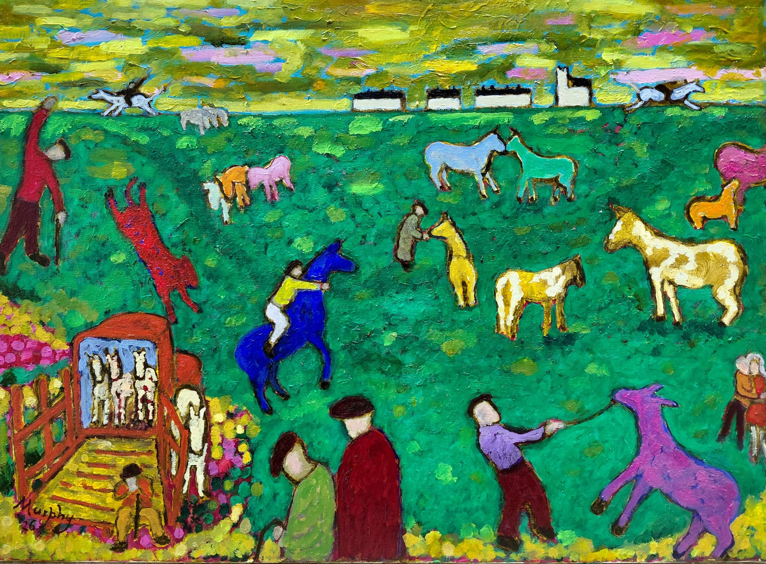 Ballinasloe Fair, Oil on canvas, 60 x 81 cm, £9,000