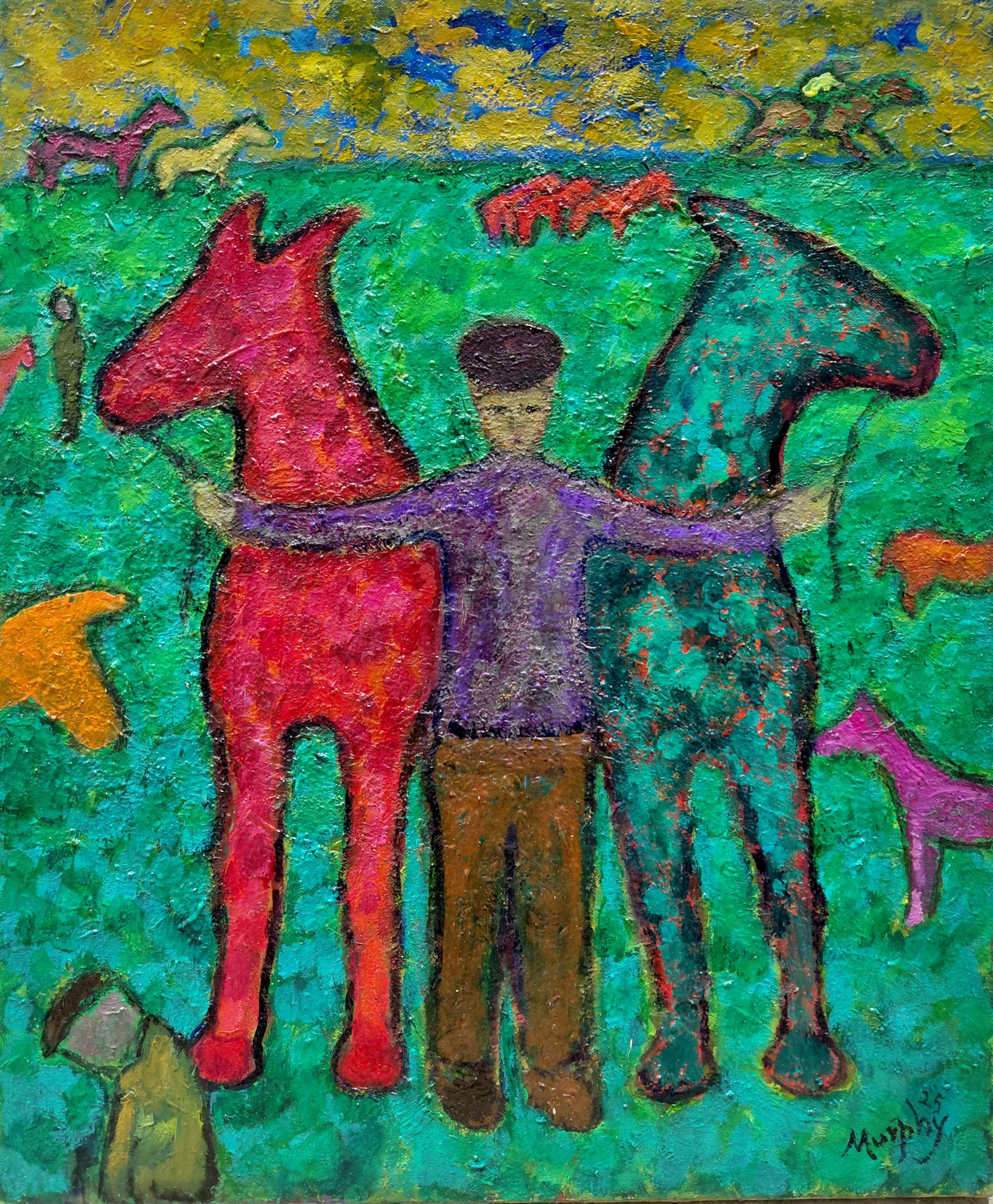 The Horse Dealer, Oil on canvas, 61 x 50 cm, £7,500