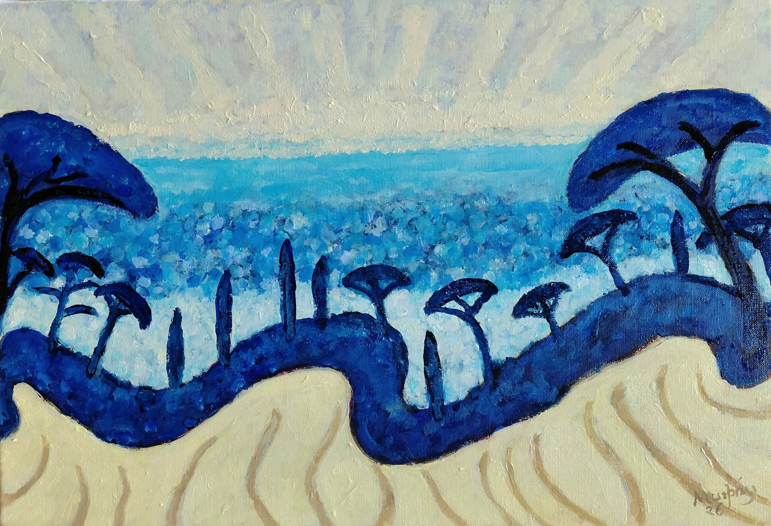 Monclar, Languedoc, Oil on canvas, 38 x 55 cm, £6,400