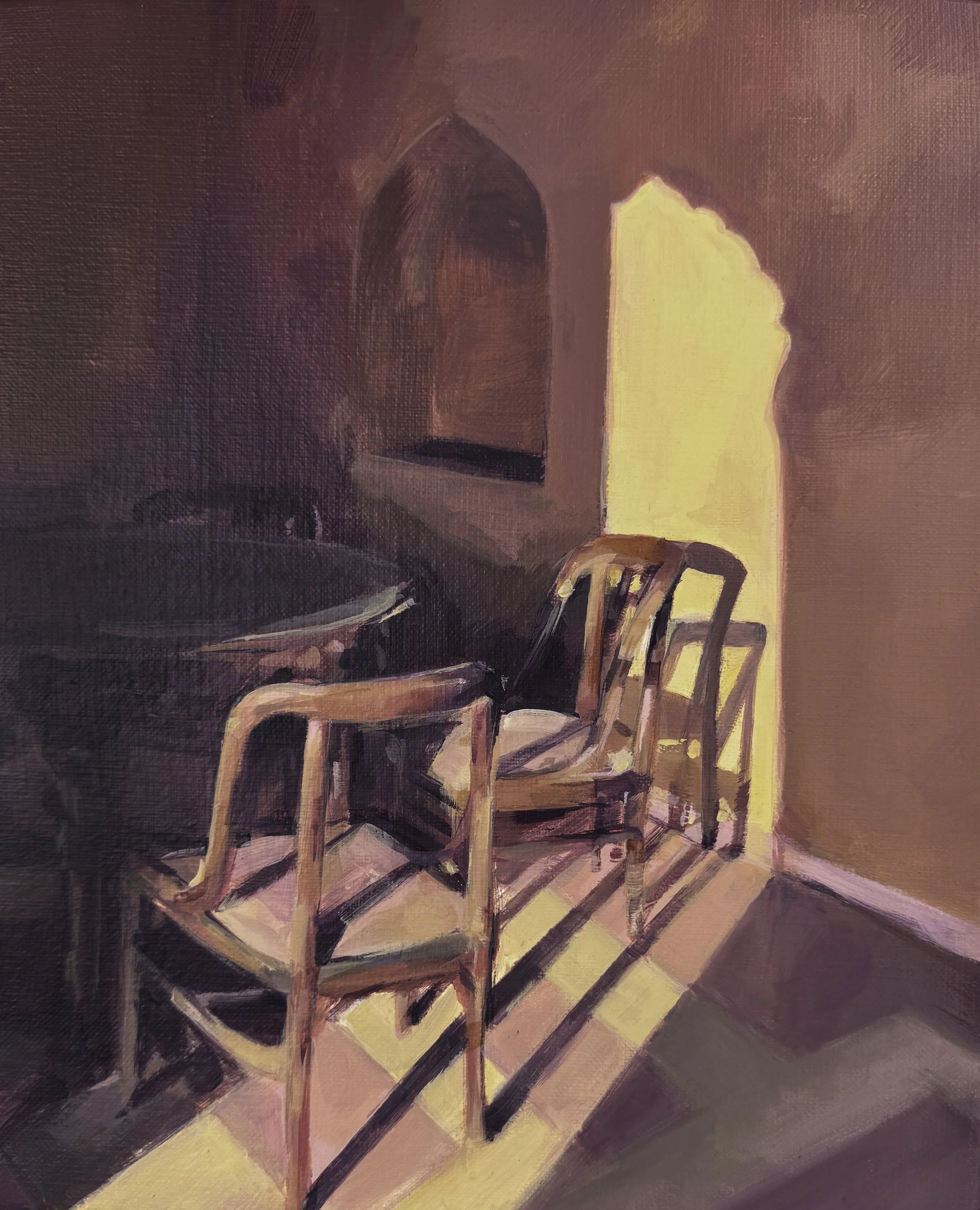 Neemrana, 2026, Acrylic on linen canvas, 33 x 27 cm