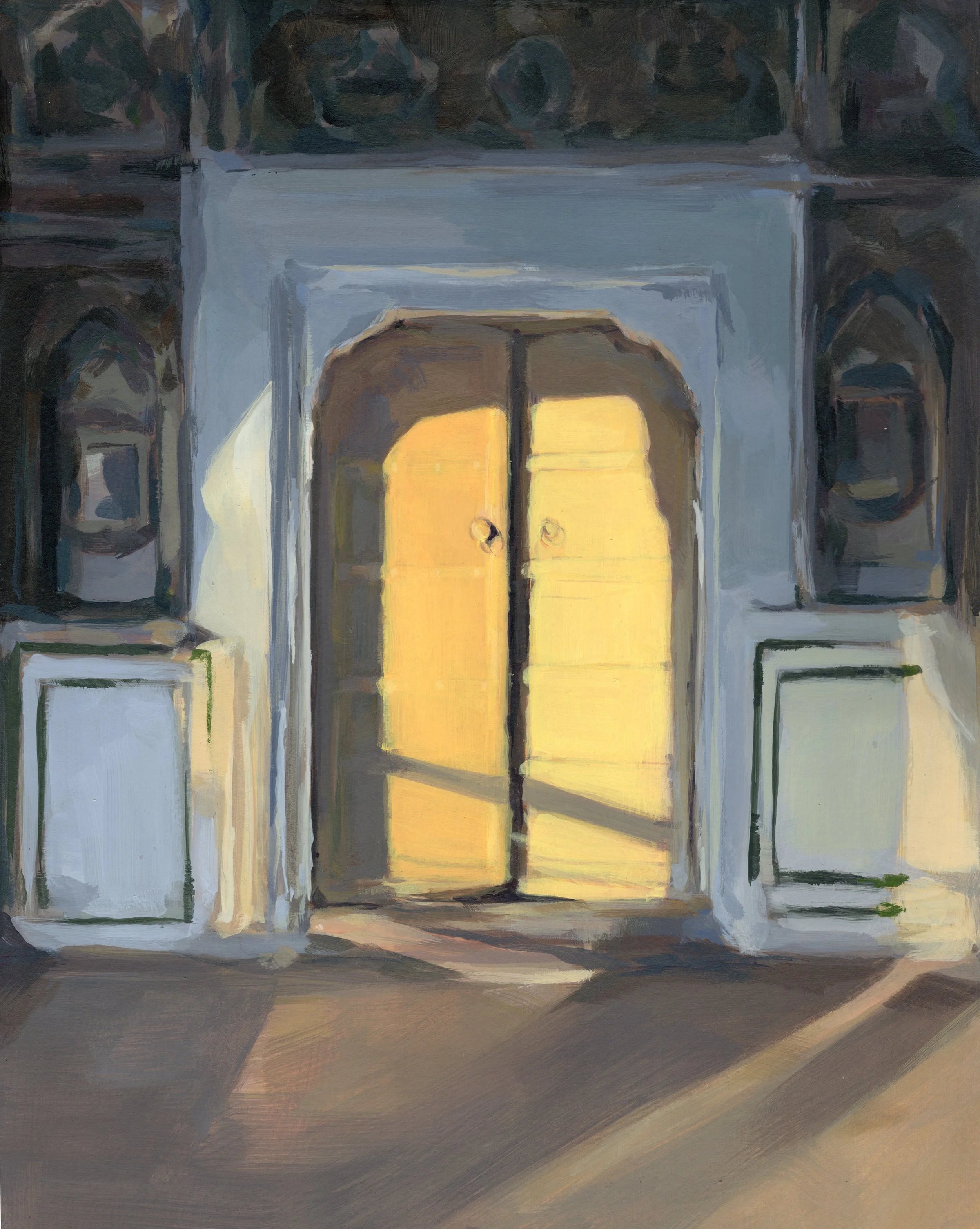 Let Light In, 2025, Acrylic on paper, 22 x 30 cm, POA