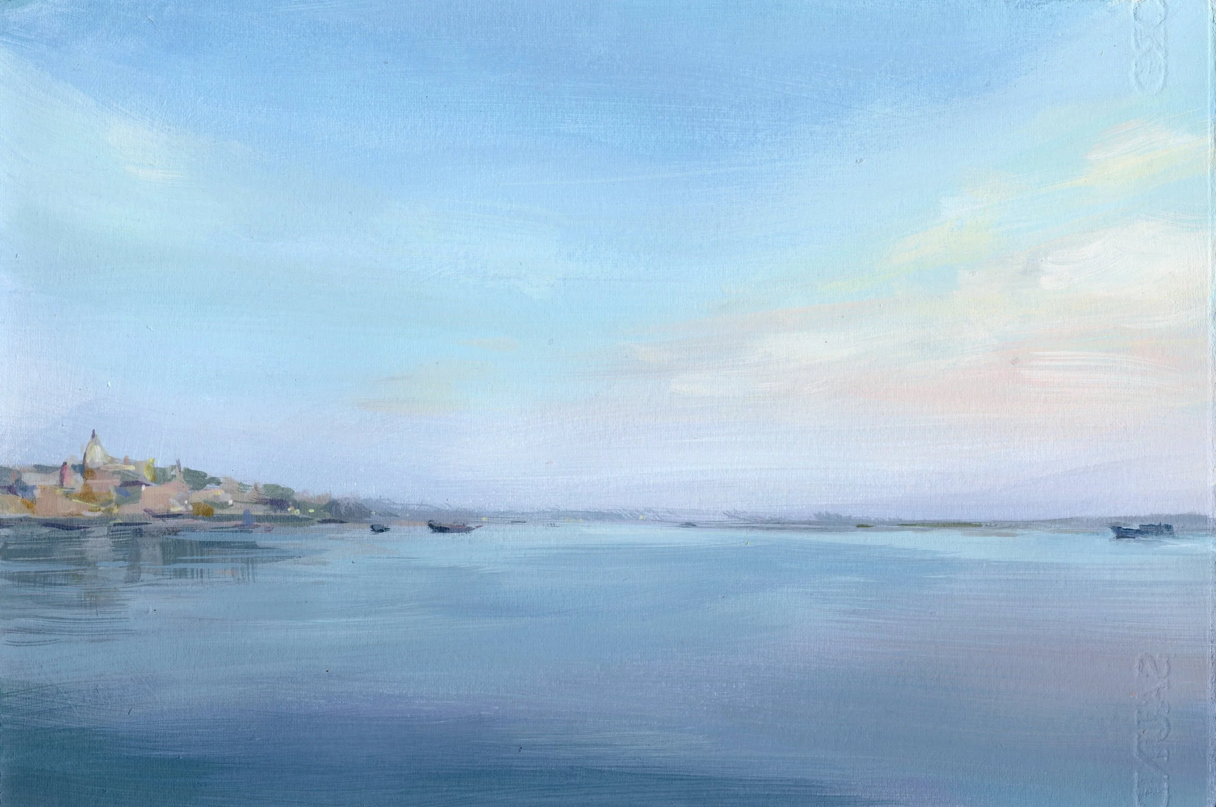 Kashi at 6:15am, 2026, Acrylic on paper, 27.9 x 21 cm, POA
