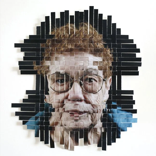 Construction #1, 20" x 20", woven C-print. 