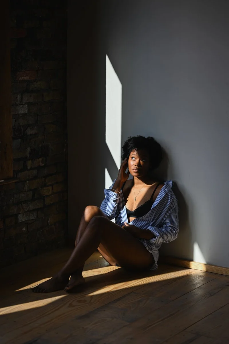 a portrait of a beautiful woman