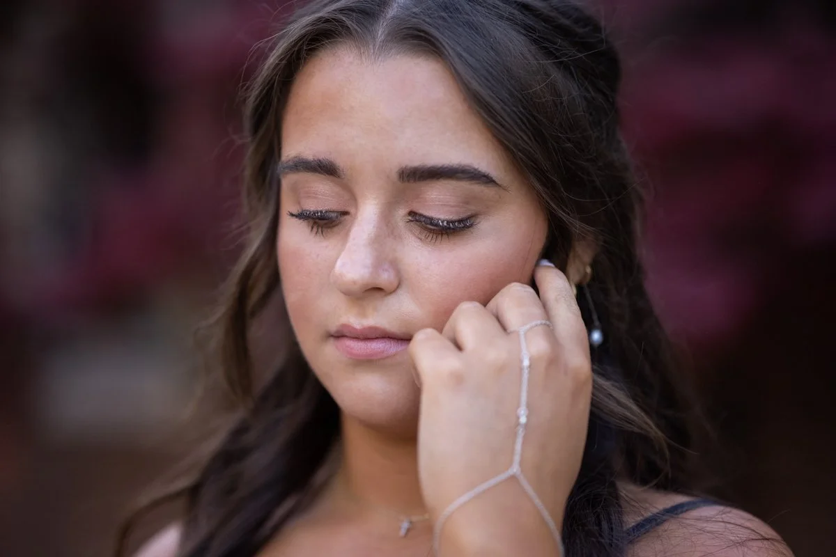 beautiful lashes and accessories photoshoot
