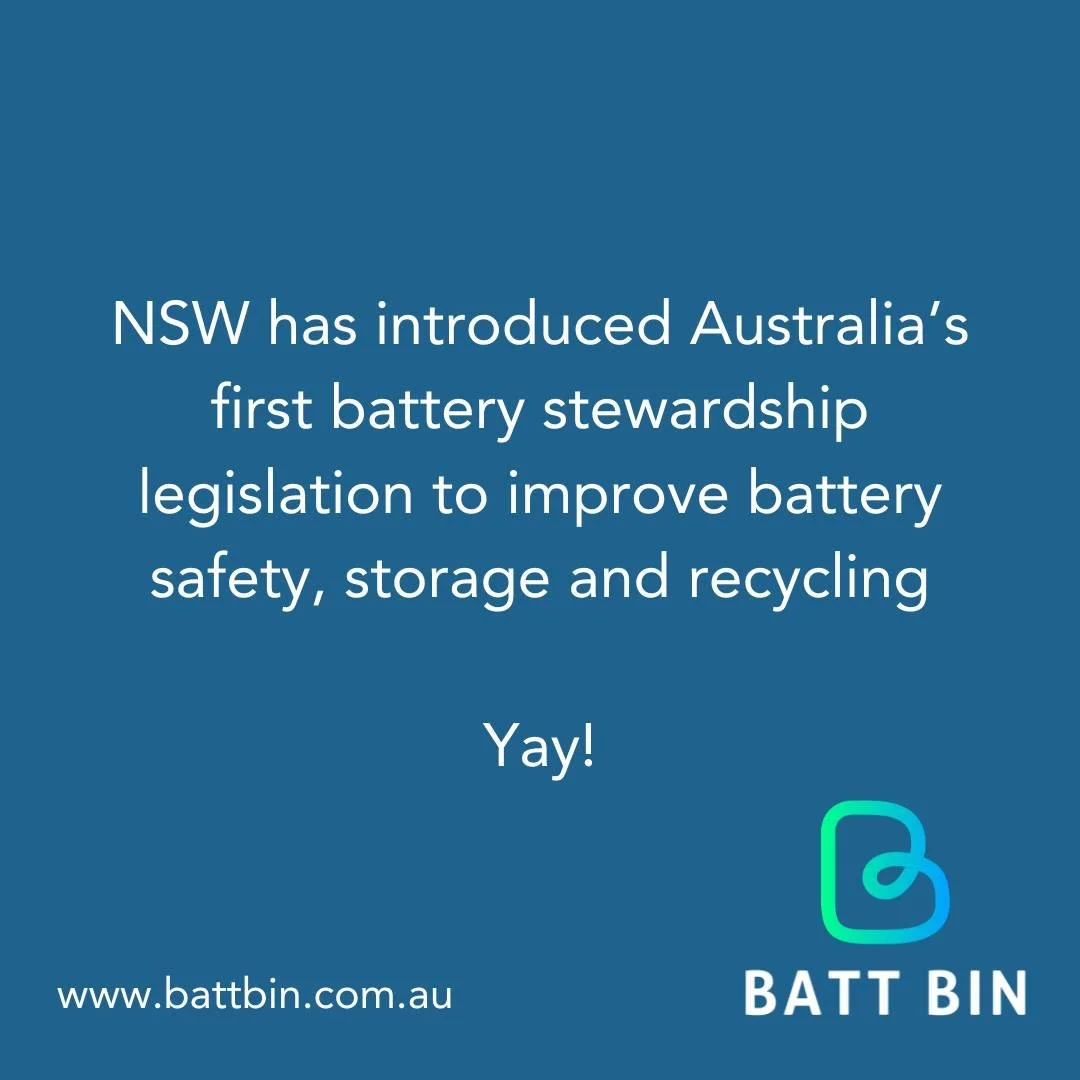 NSW is the first state in Australia to introduce legislation around battery safety, storage and recycling!
Way to go NSW for leading the way in this important environmental matter!

#battbin #batteryrecycling #battery #buttonbatterysafety #buttonbatt