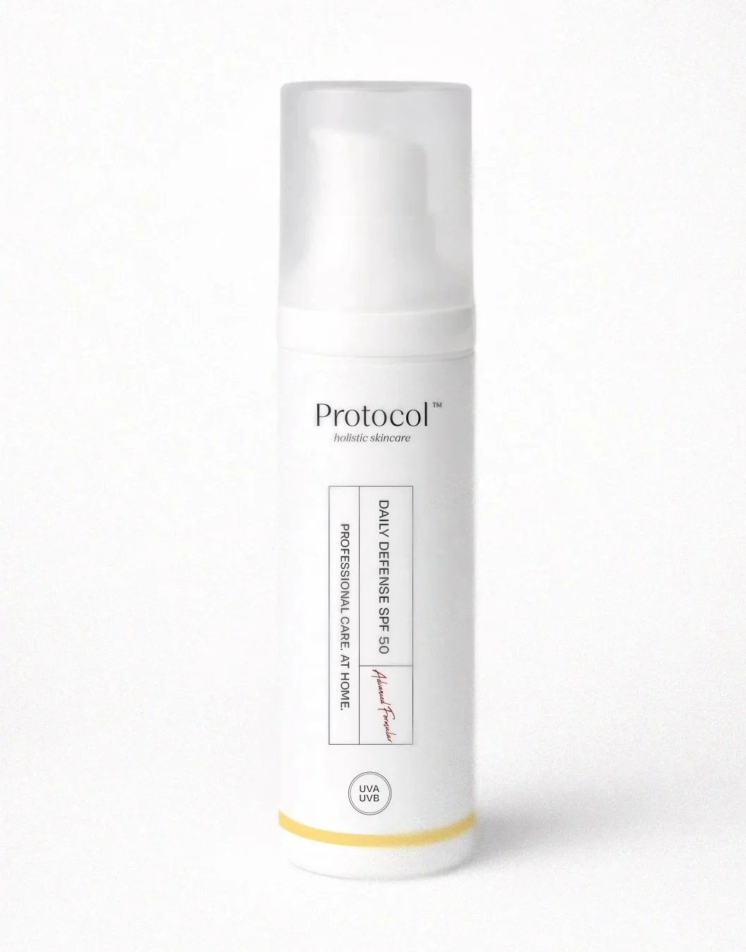 Daily Defense SPF 50 af mærket 'Protocol'. Til daglig brug, og professionel hudpleje