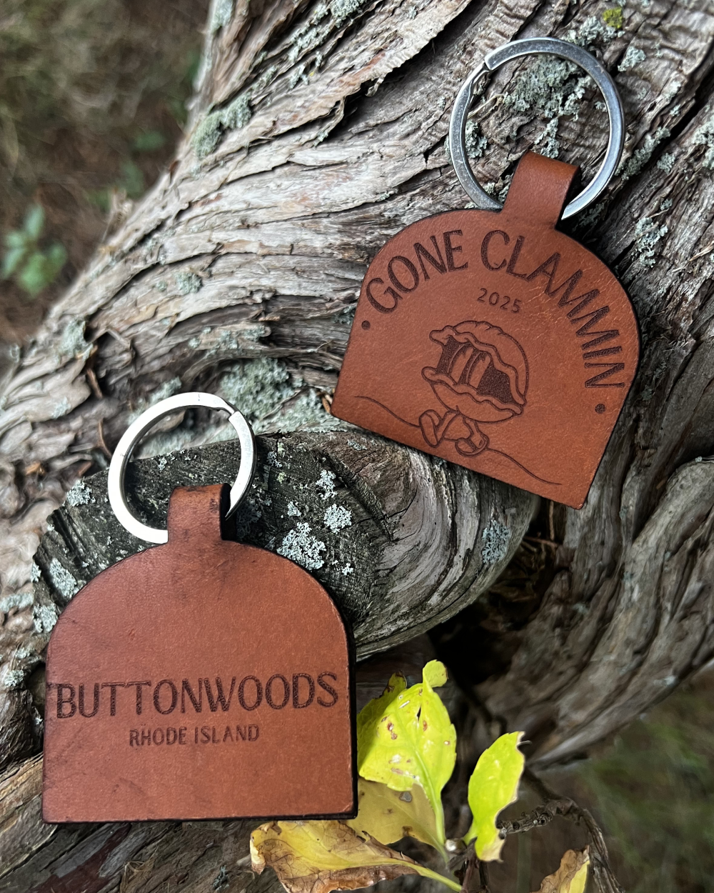 Buttonwoods Leather Key Chain