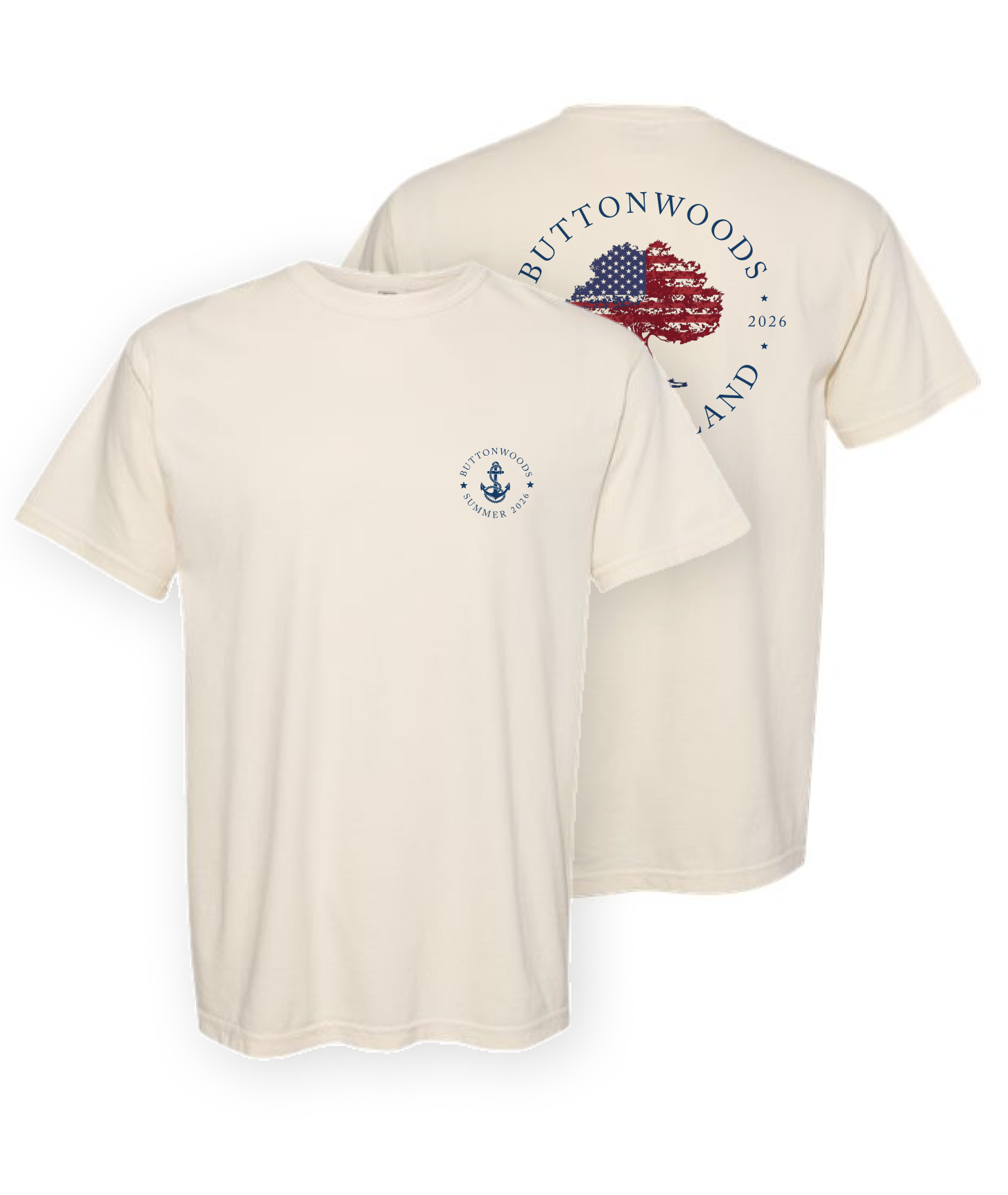 Buttonwoods Flag Tee Adult