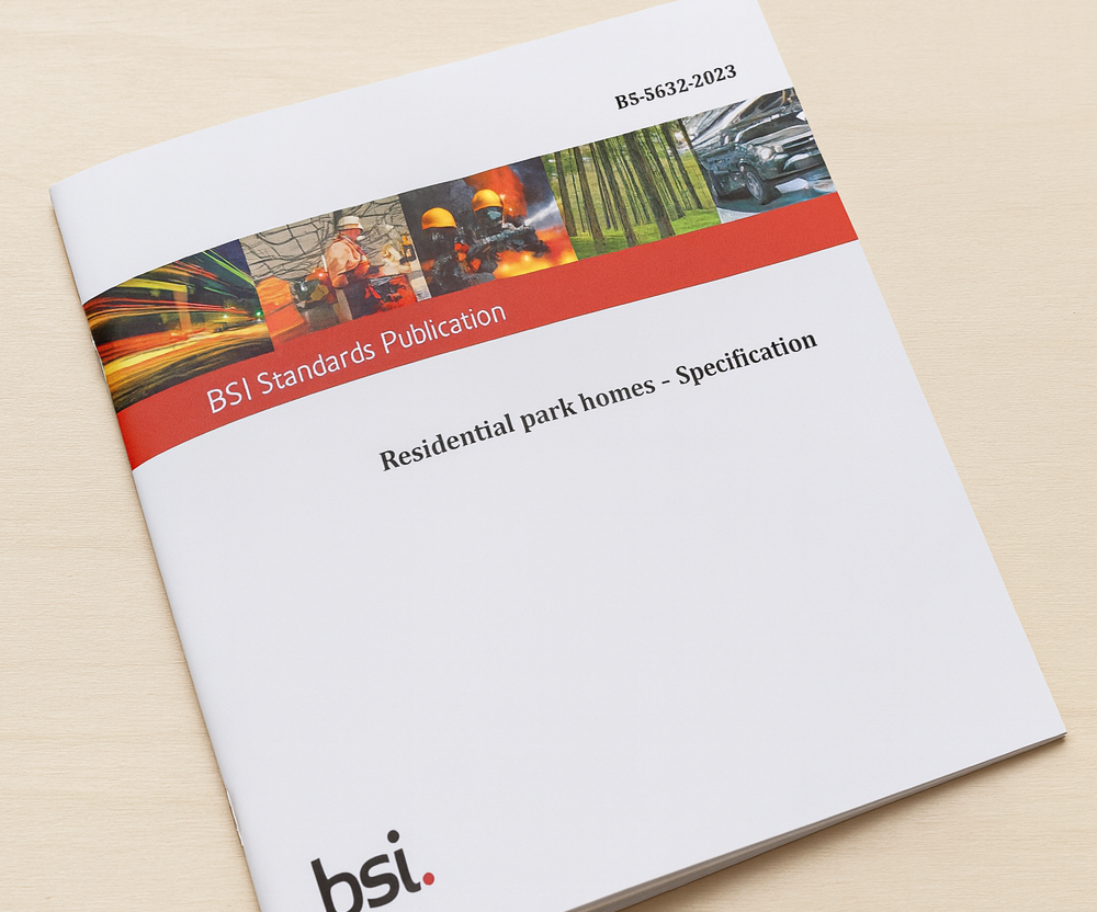 Compliance overview for tiny homes showing park-home and Building Regulations routes.