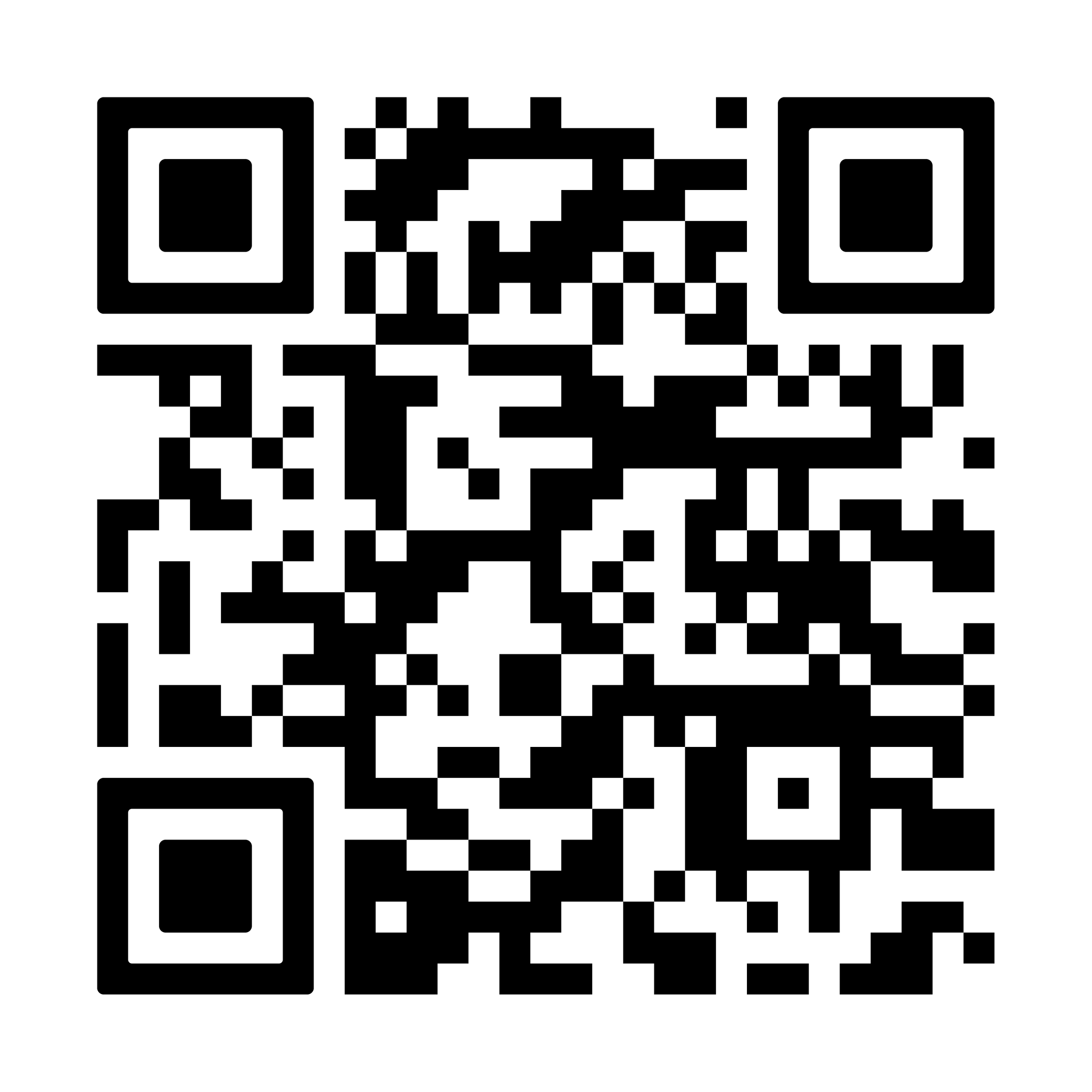 Black and white QR code