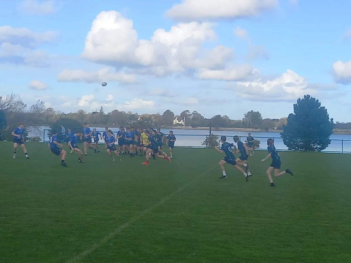 The junior boys run in the Pat Rossitter Cup came to an end against a talented Mlalahide community school this afternoon. Naoise Pollard, Henry Neill and Charlie Fox scored for EGS . Calum Brady and Scott Simmons were also a constant threat. However,