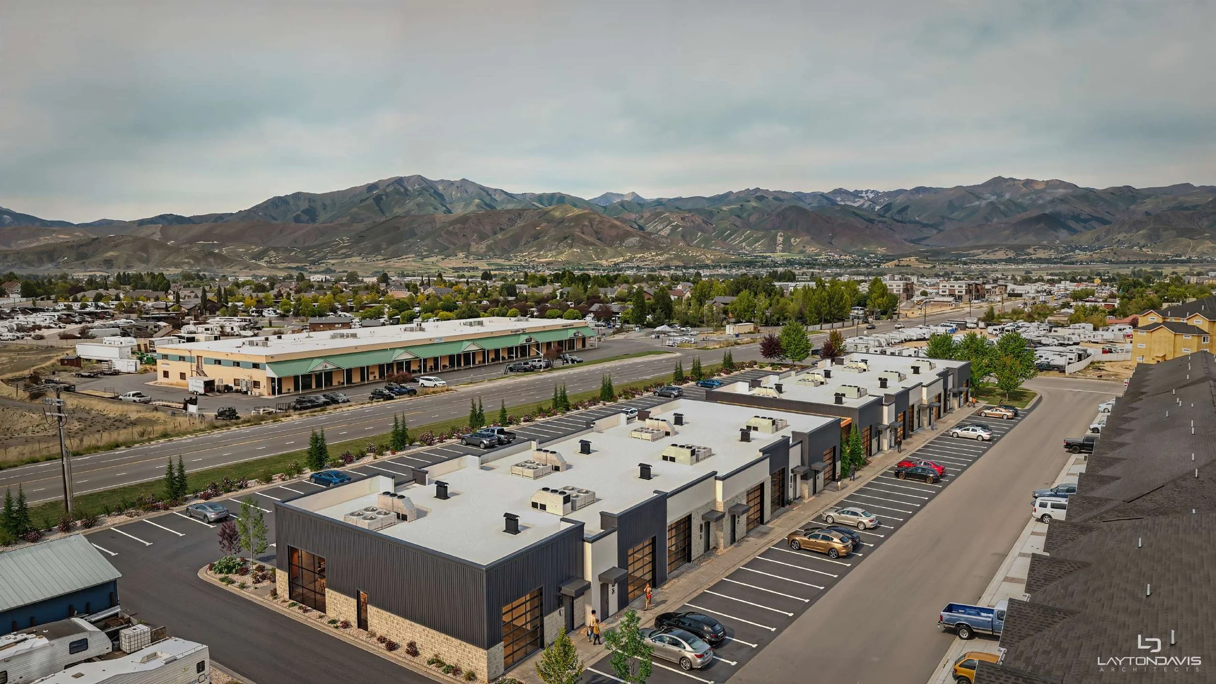 Sawmill Collective Back View Rendering