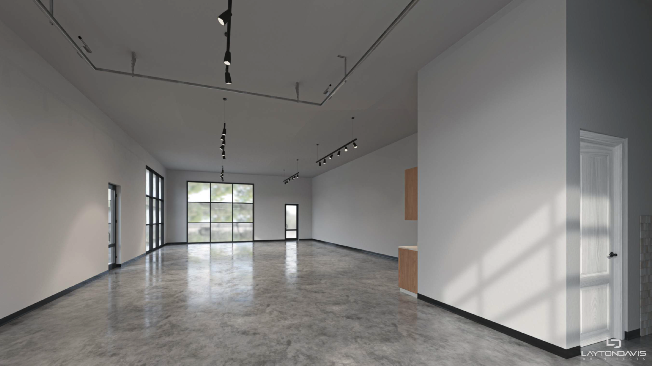 Interior looking toward front of unit